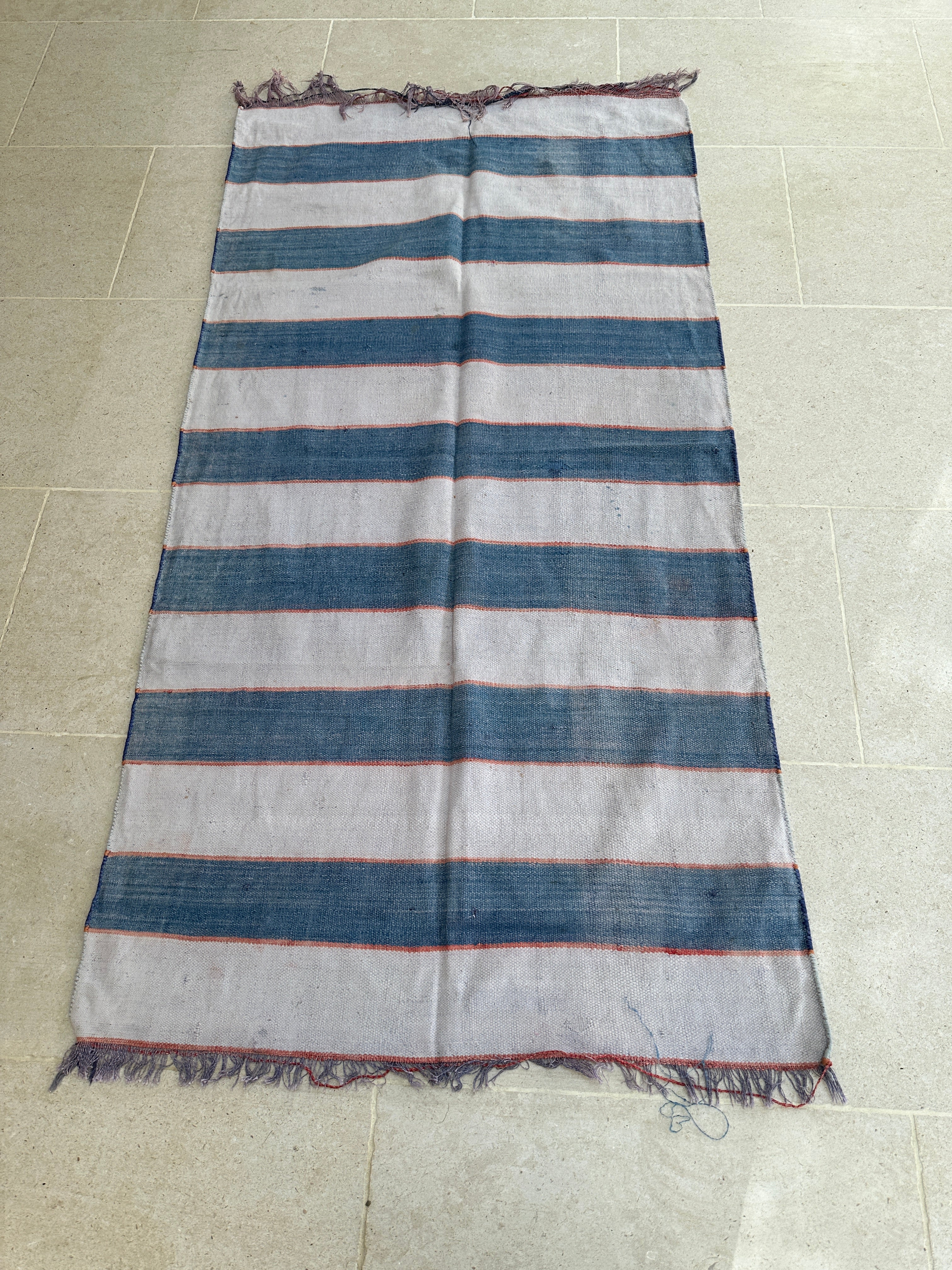 Small Antique Cotton Dhurrie