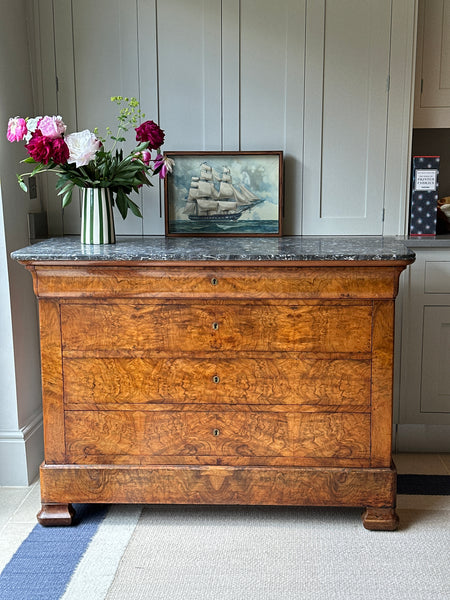 French Louis Philippe Walnut Commode