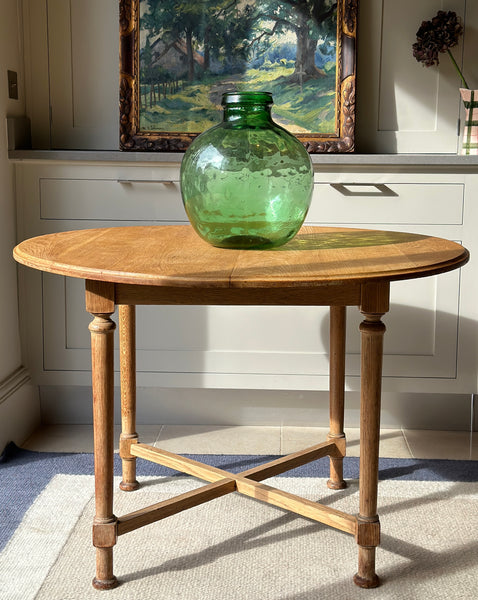Circular Oak Arts & Crafts Table