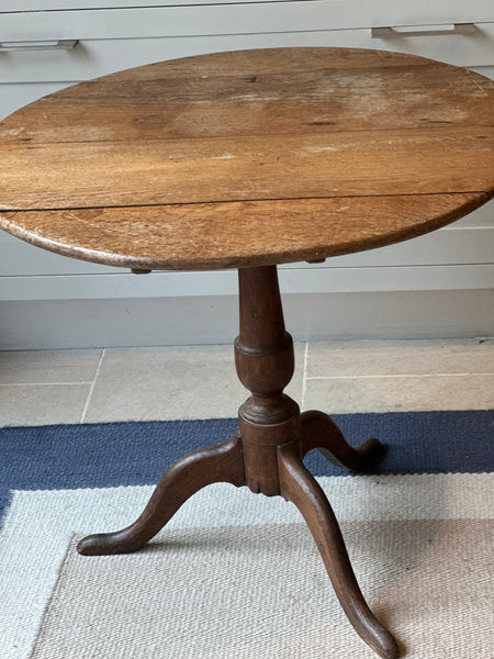 Faded Oak Tilt Top Table