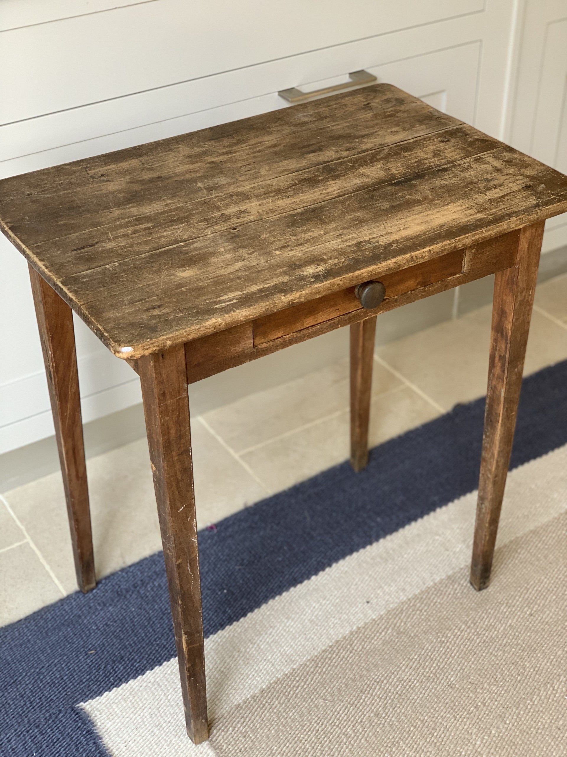 Aged Worn Table with drawer