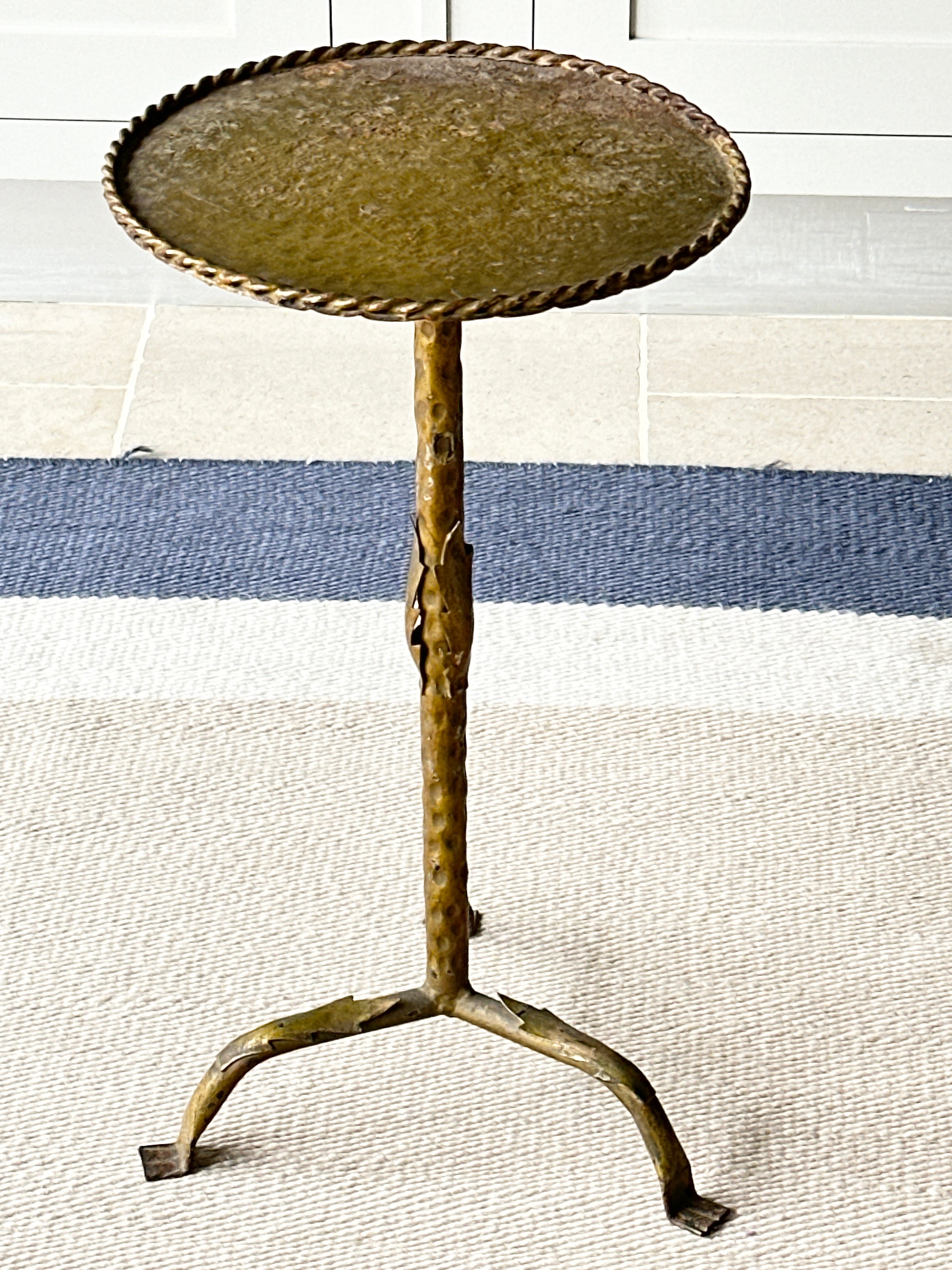 Mid Century Spanish Martini Table - Gilt