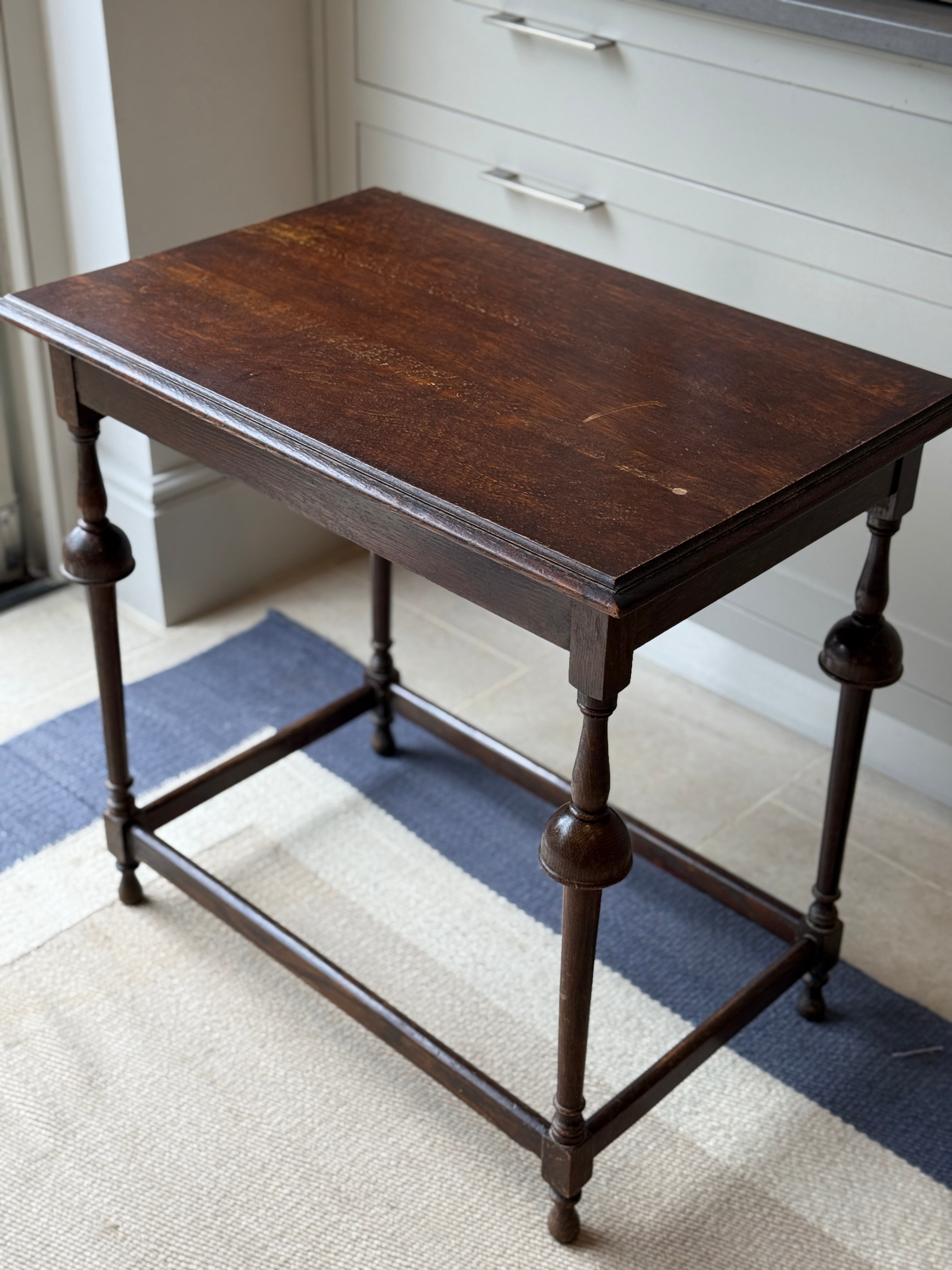 Dark Oak Arts & Crafts Side Table