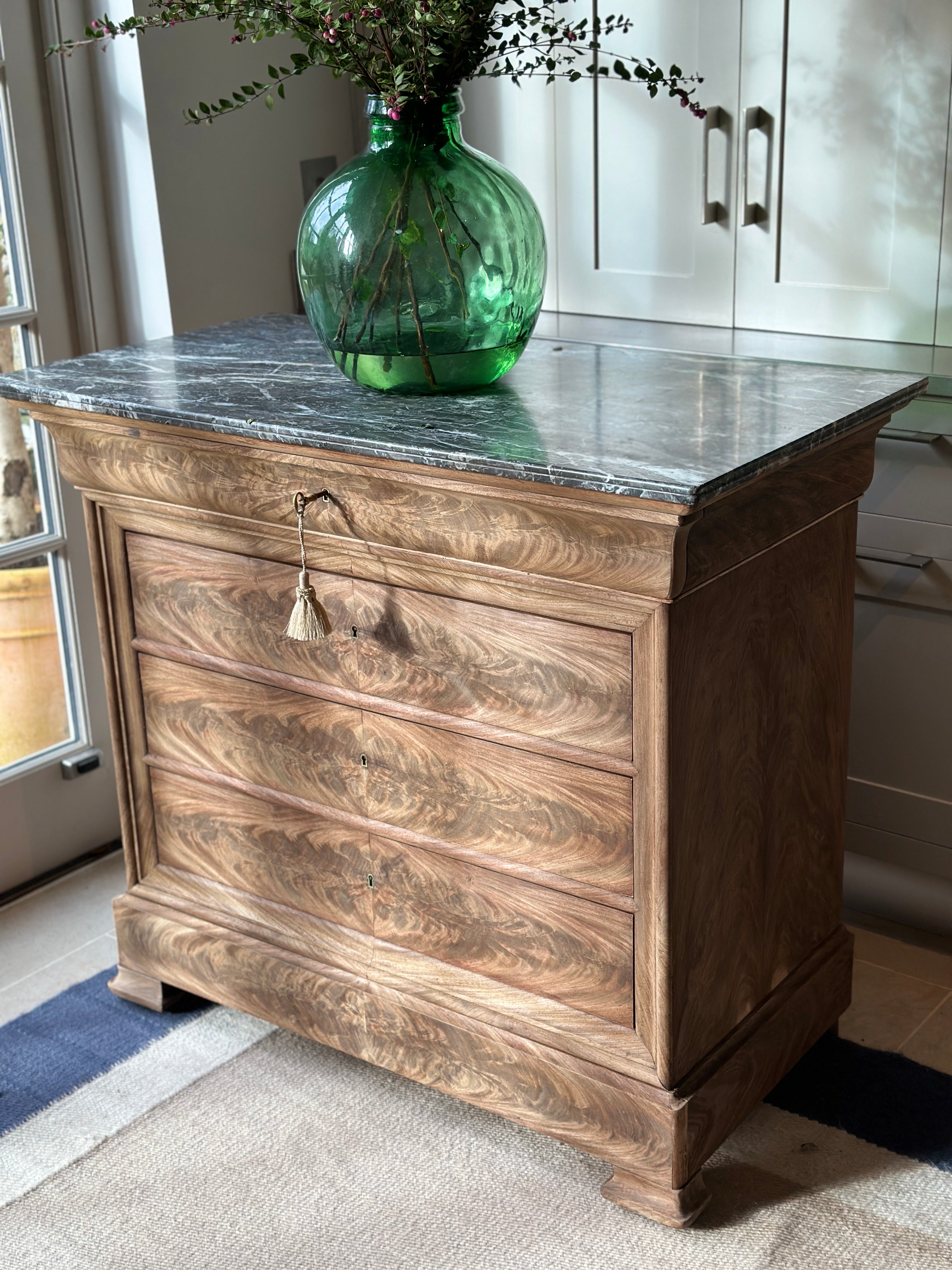 Amazing Bleached C19th Commode