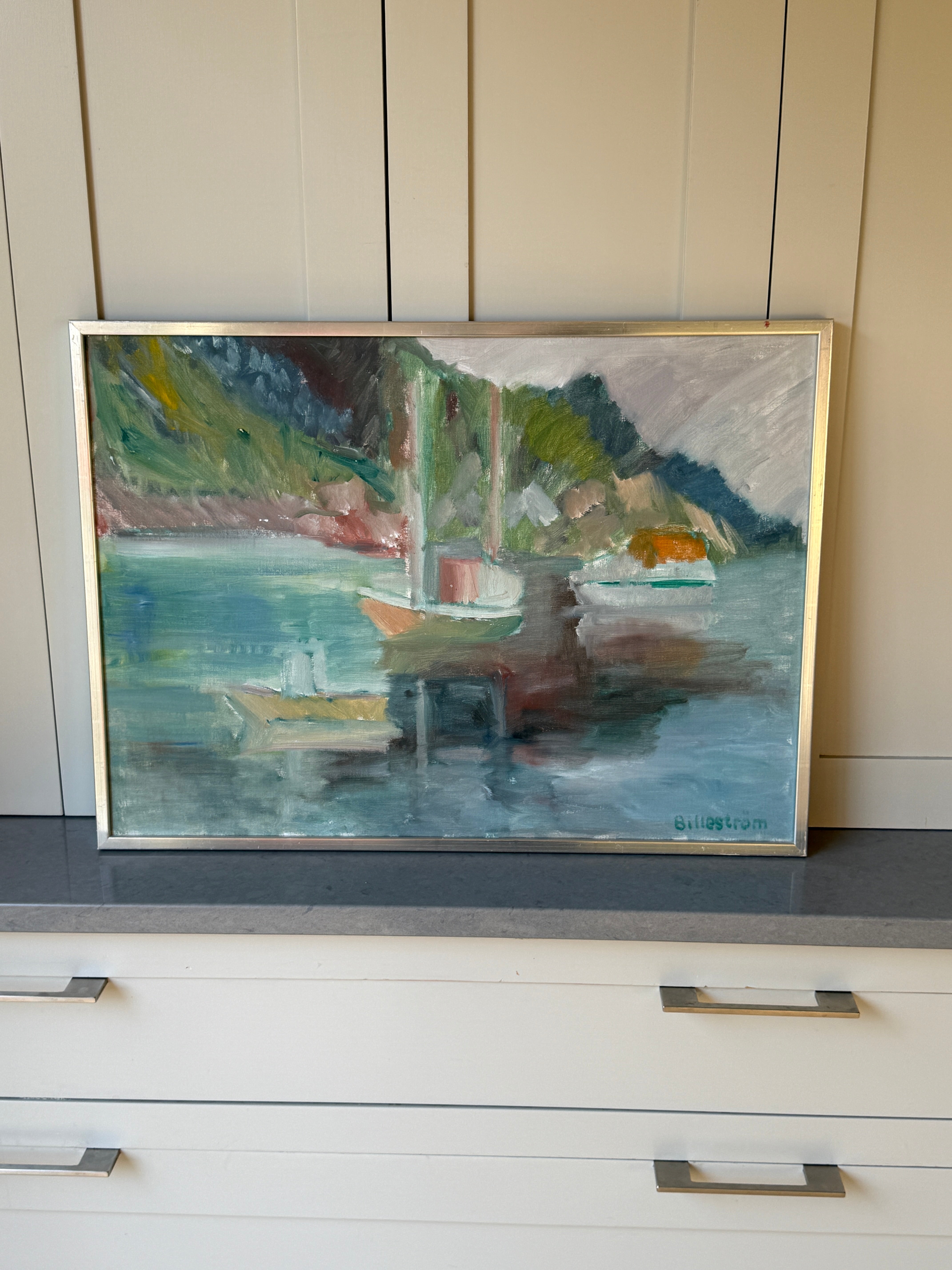 Oil on Canvas by Swedish Artist K Erik Billestrom