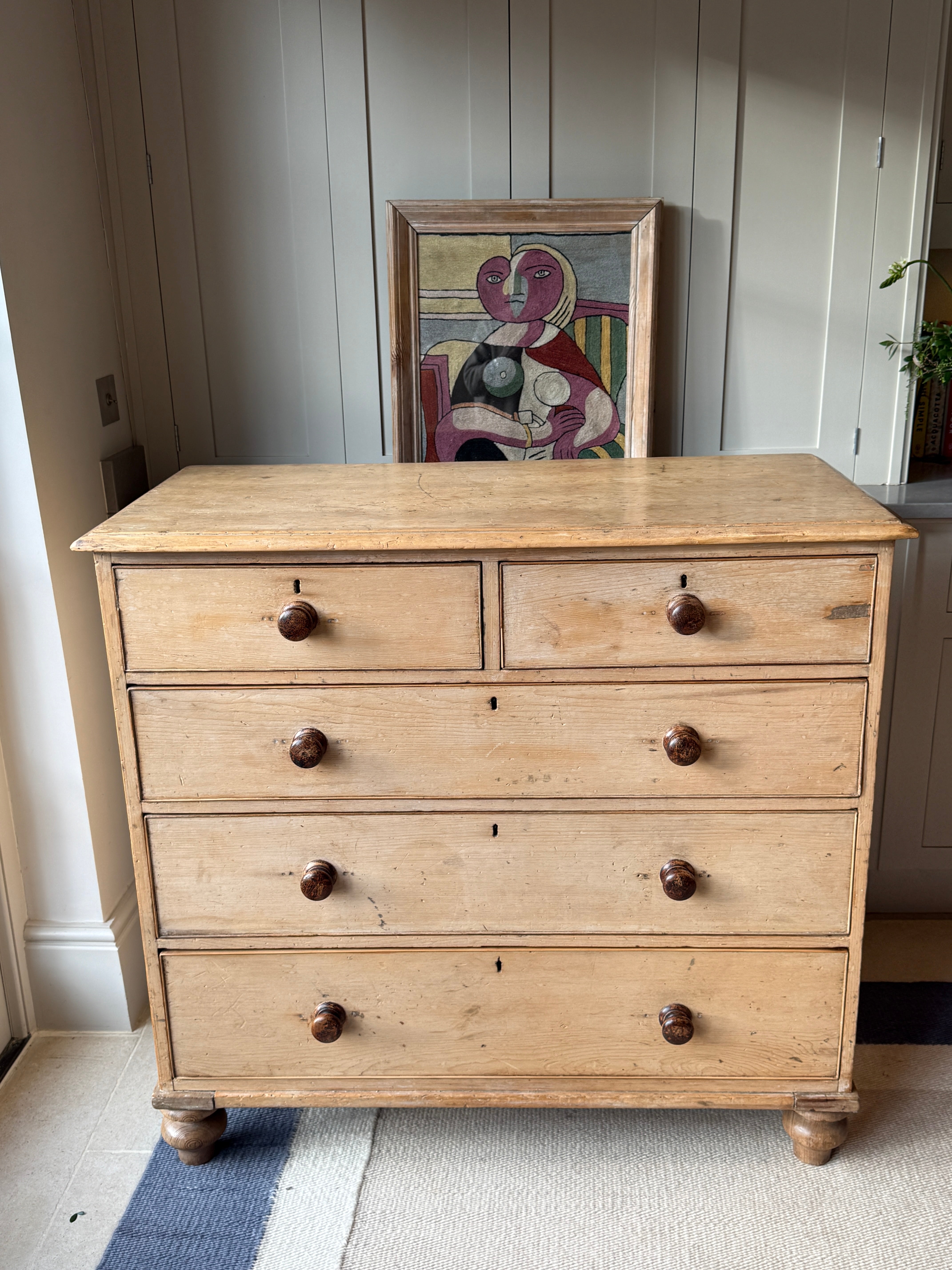 Large 19th Century Pine Chest of Drawers