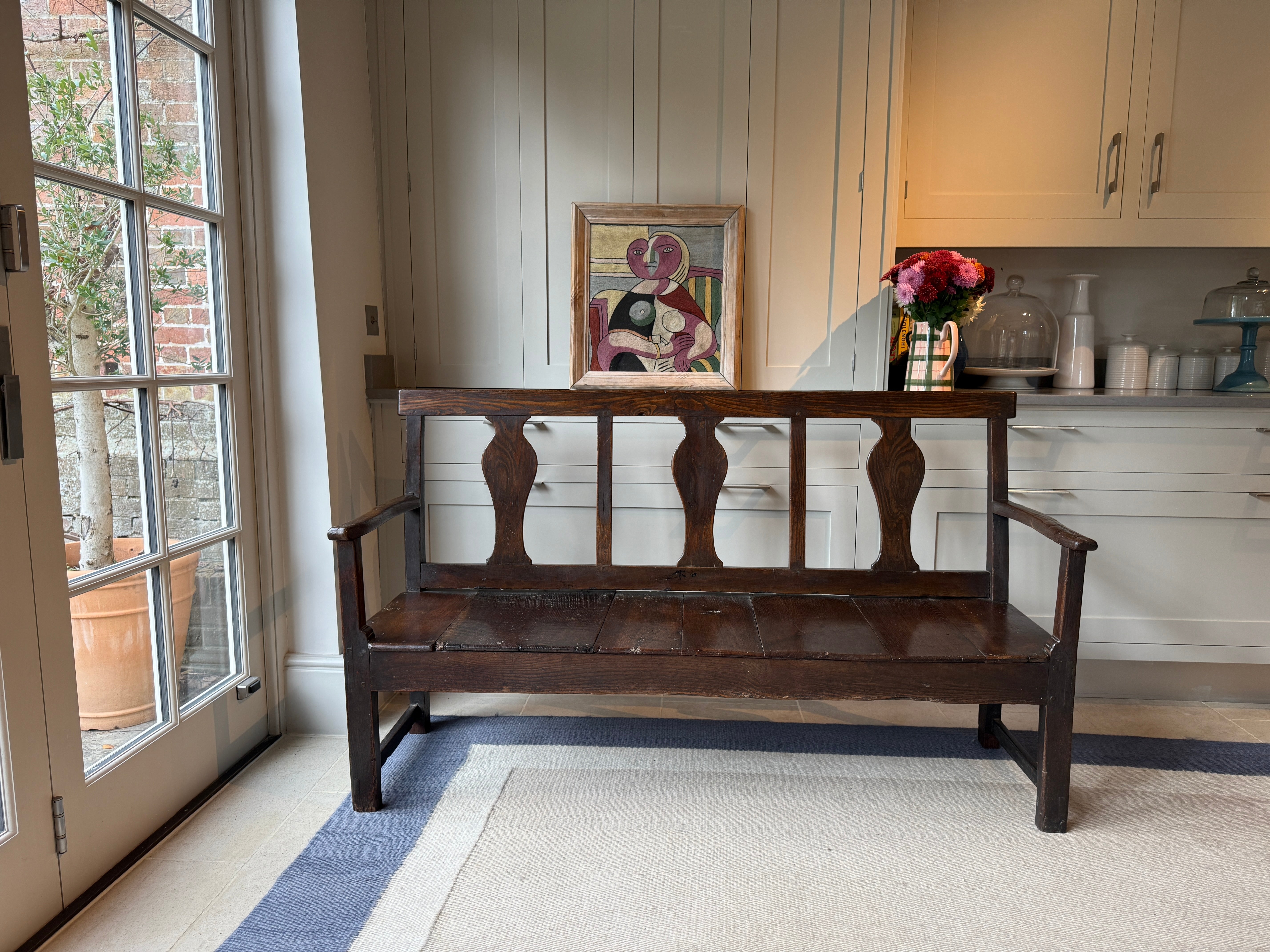 Early 19th Century Oak Bench