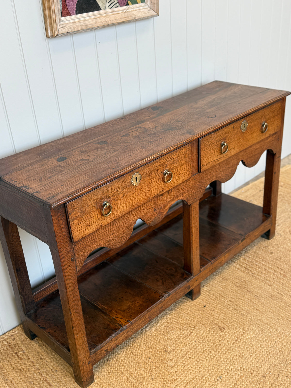 Small 18th Century Oak Dresser Base
