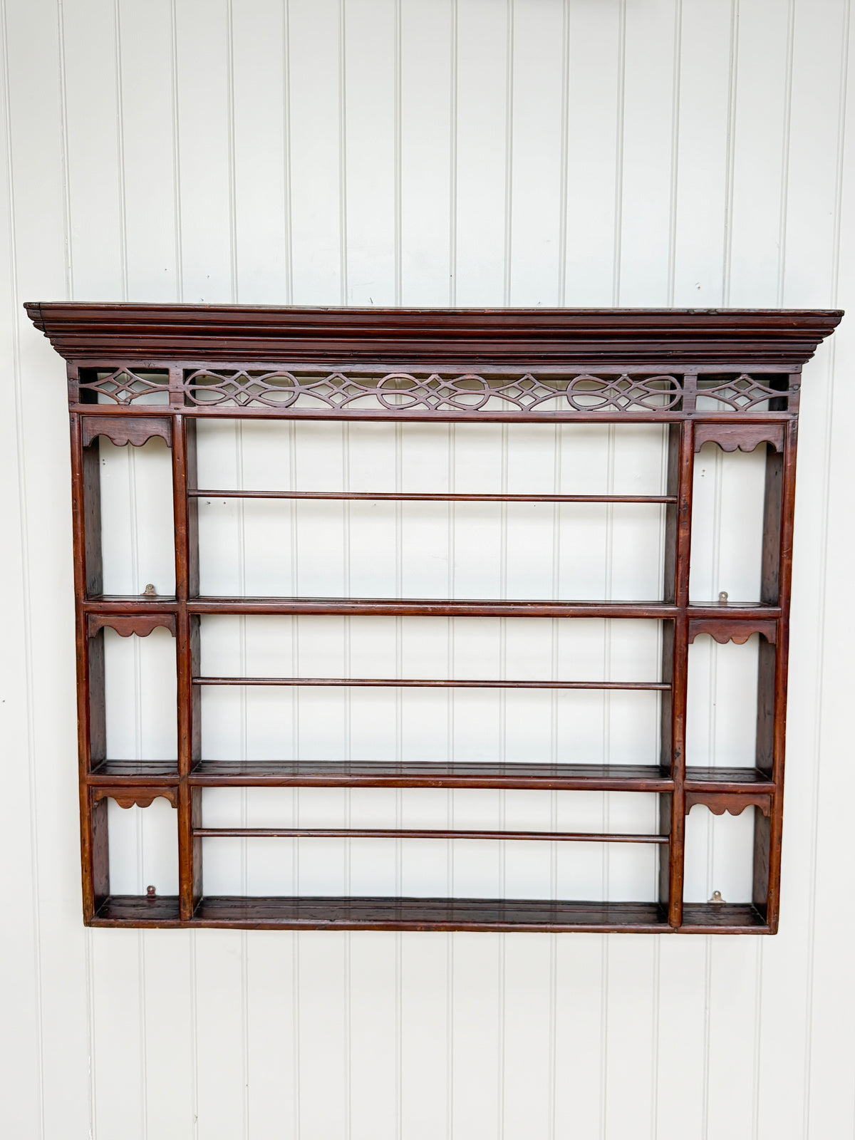 18th Century Pine Delft Rack with Fretwork
