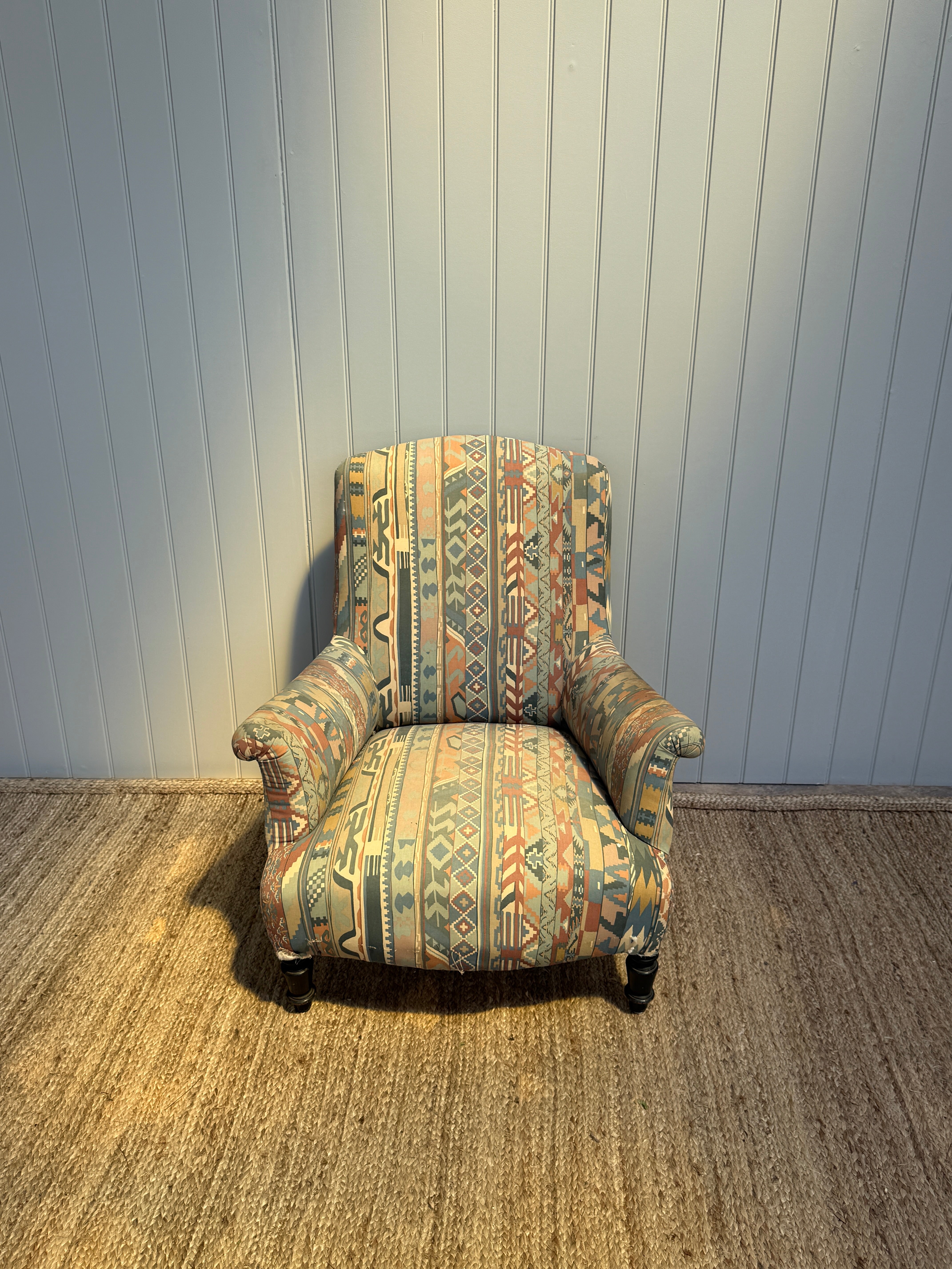 Single Floral Square Back