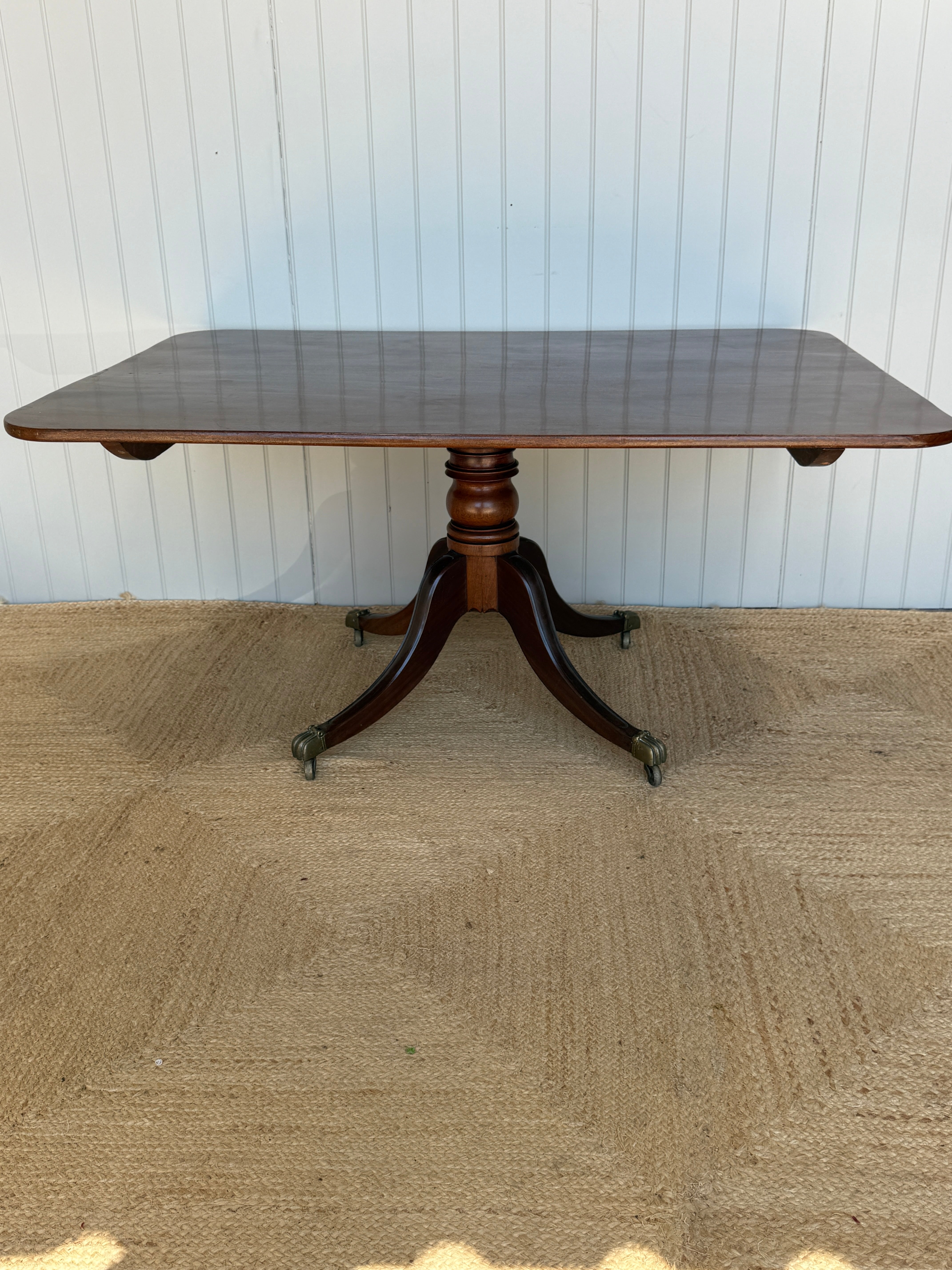 Large Regency Mahogany Tilt Top Table