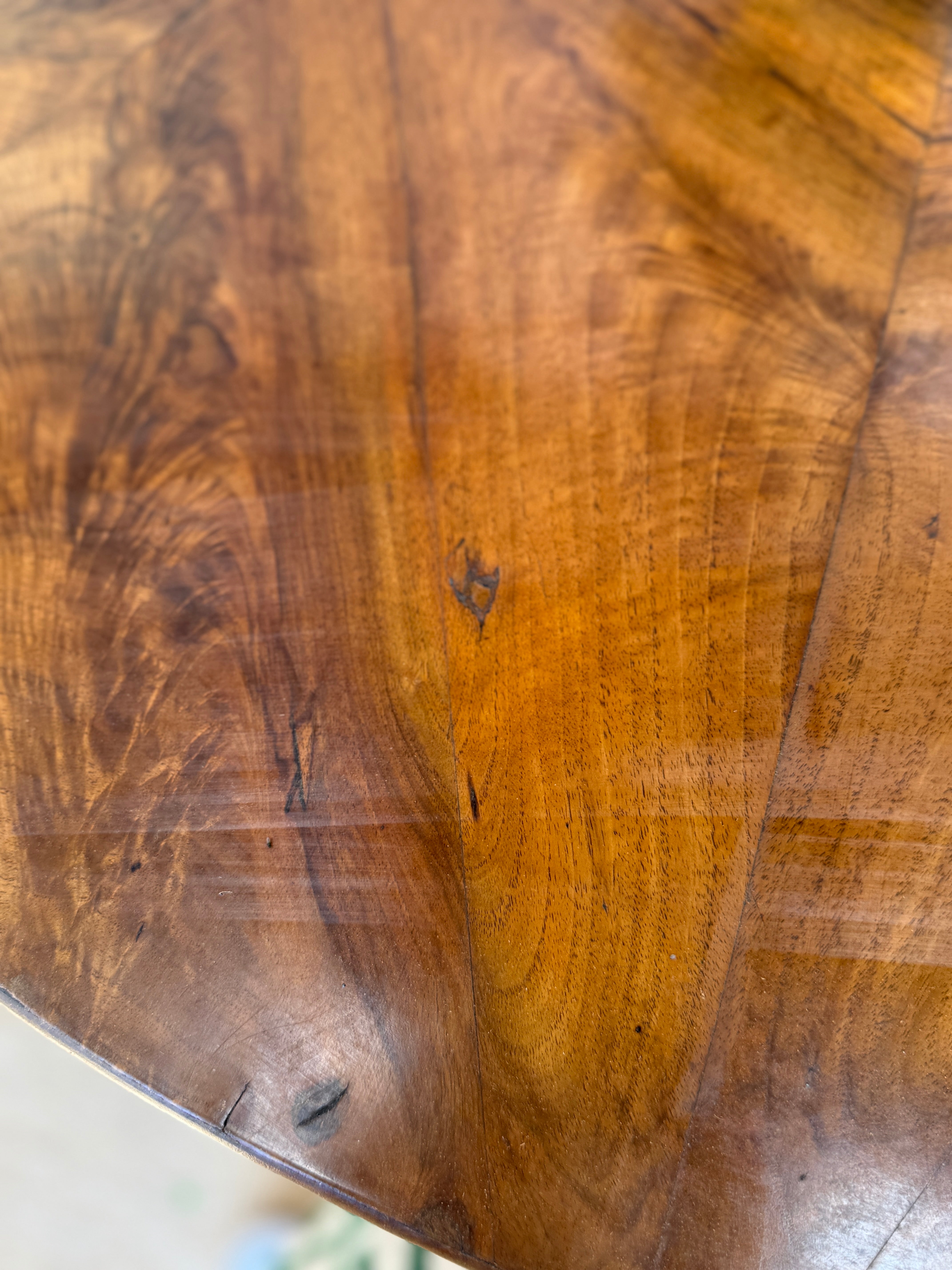 19th Century Walnut Book Matched CentreTable