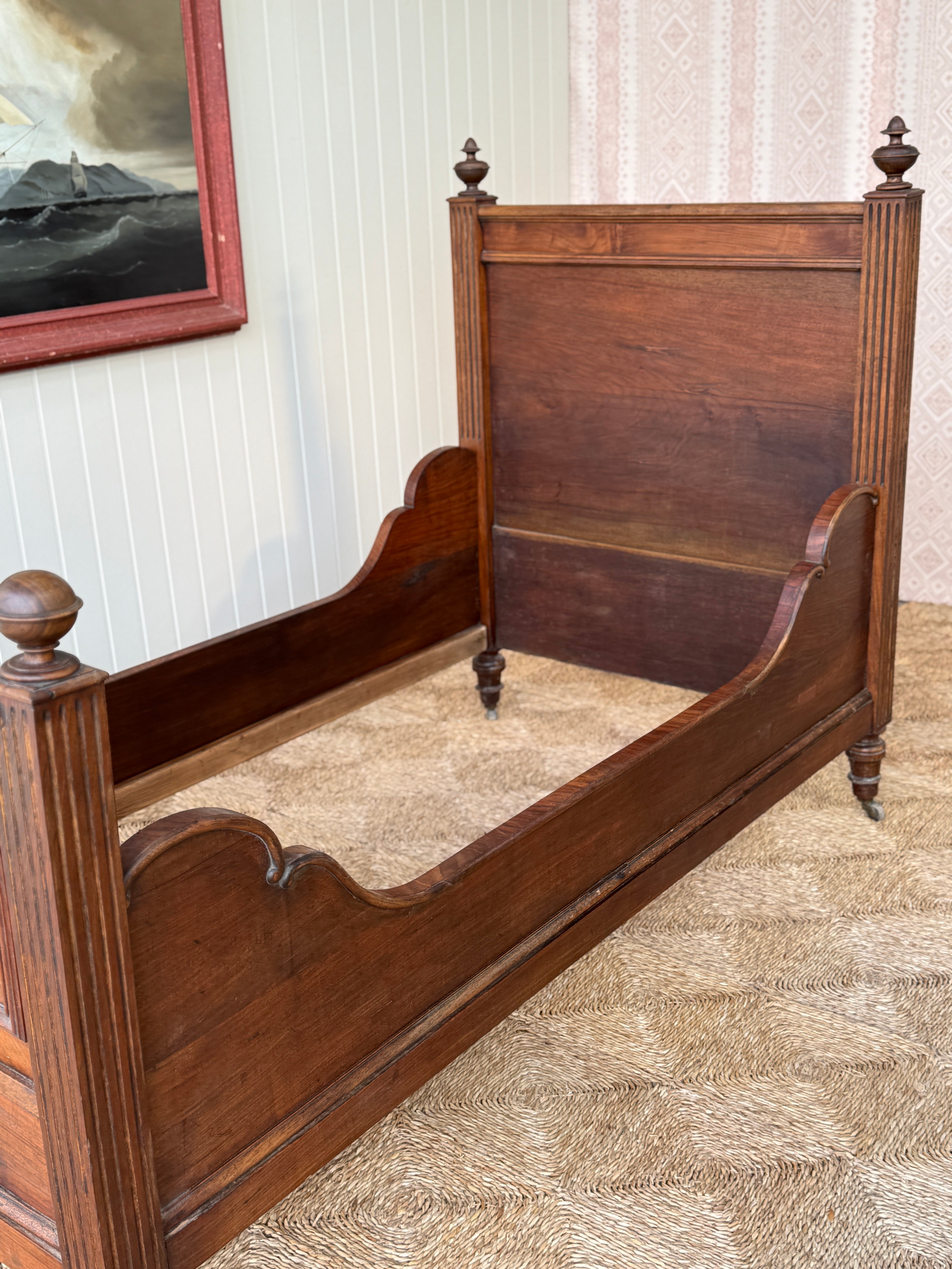 19th Century French Bateau Lit