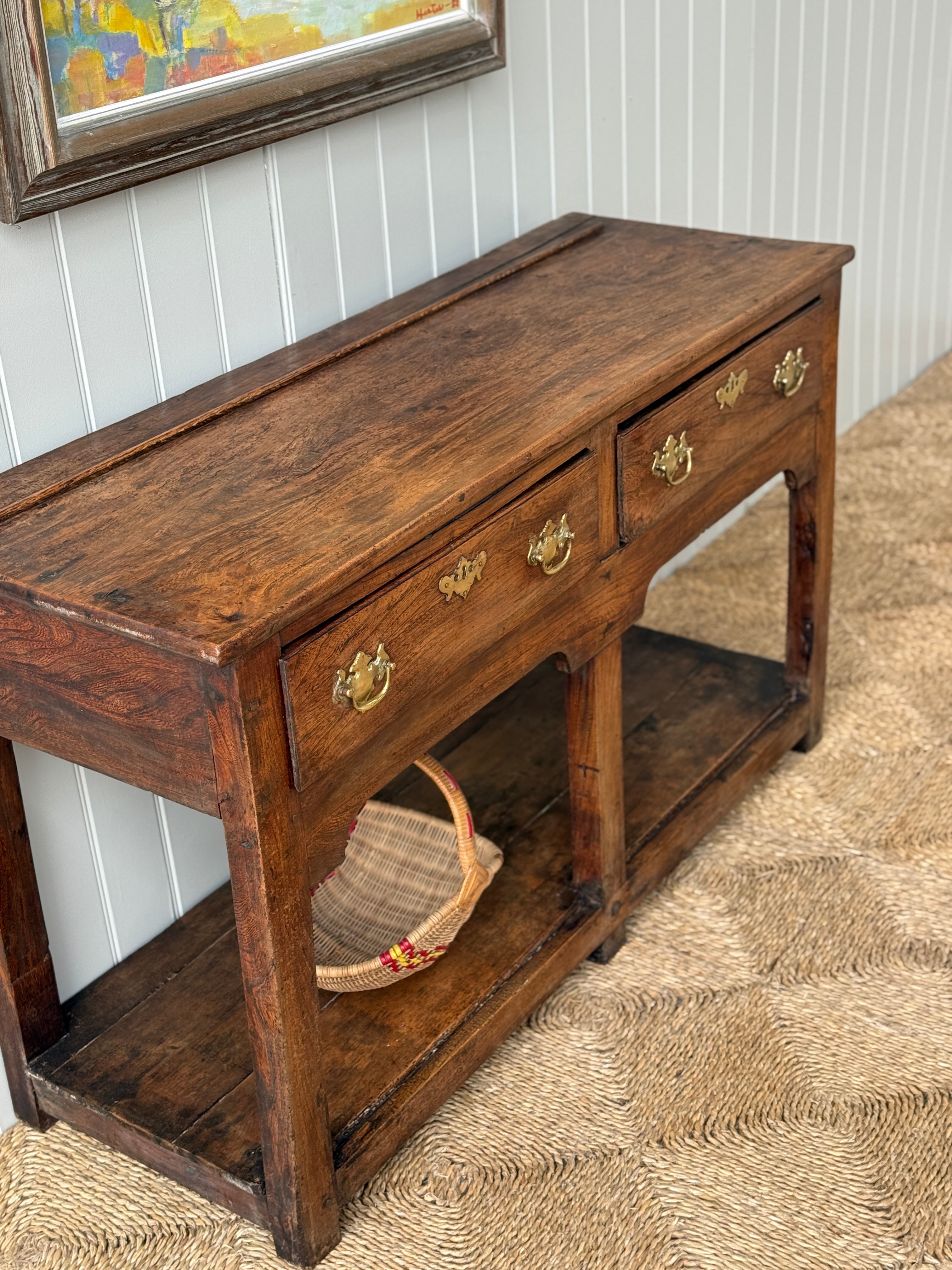 Small Welsh Dresser Base in Elm