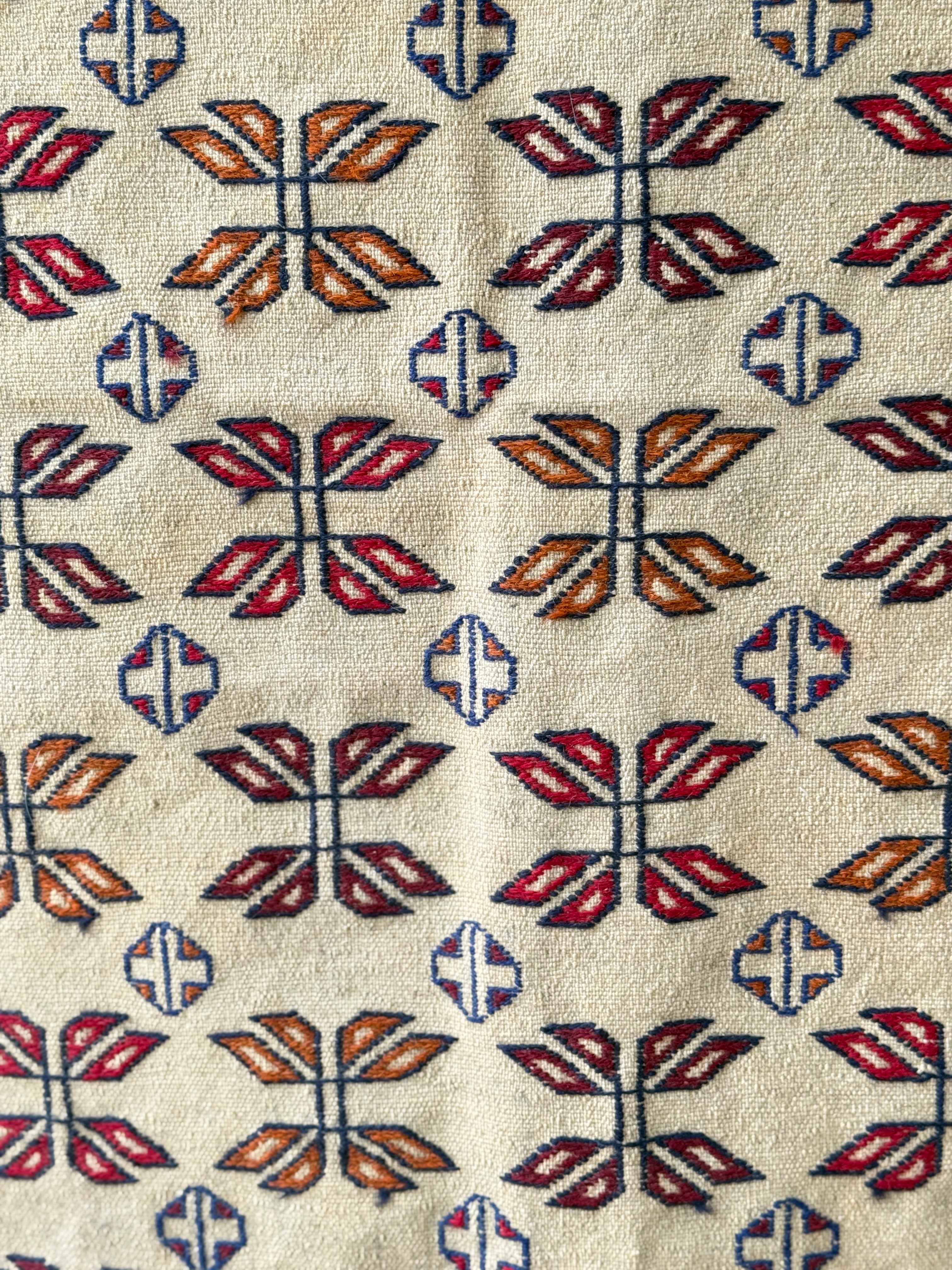 Vintage Afghan Soumak rug