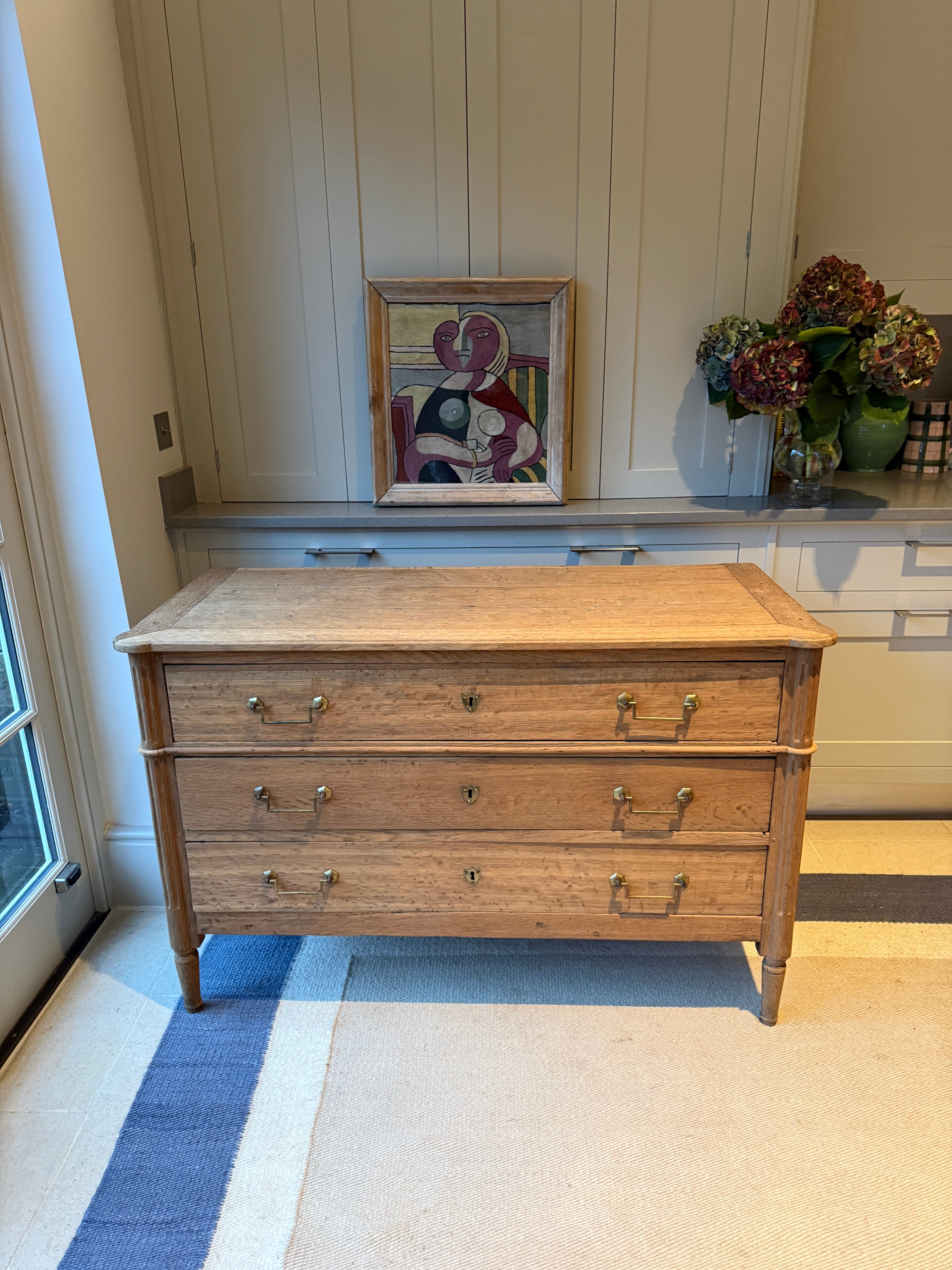 Bleached Oak Commode