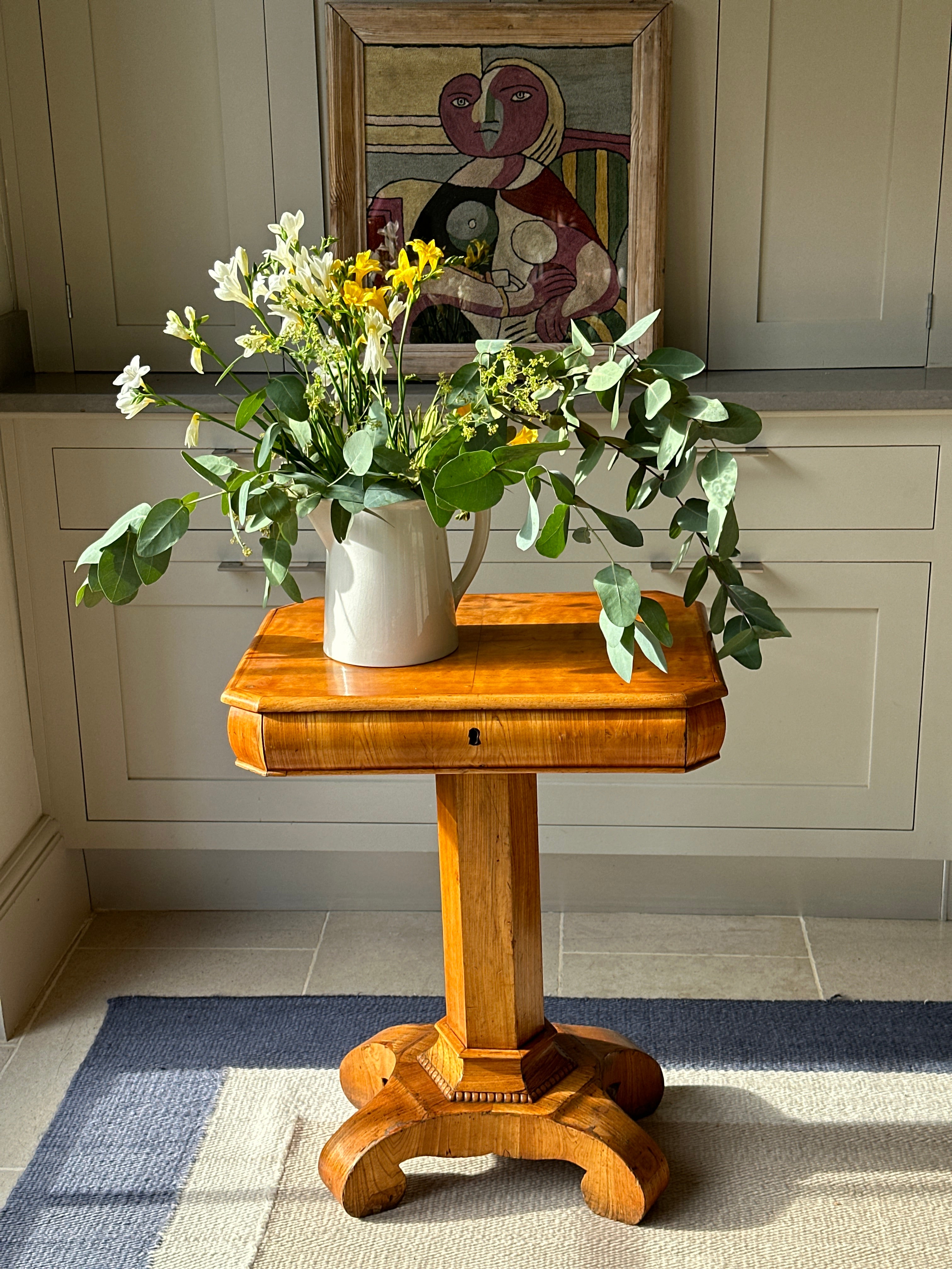 19th Century Swedish Satin Birch Side Table