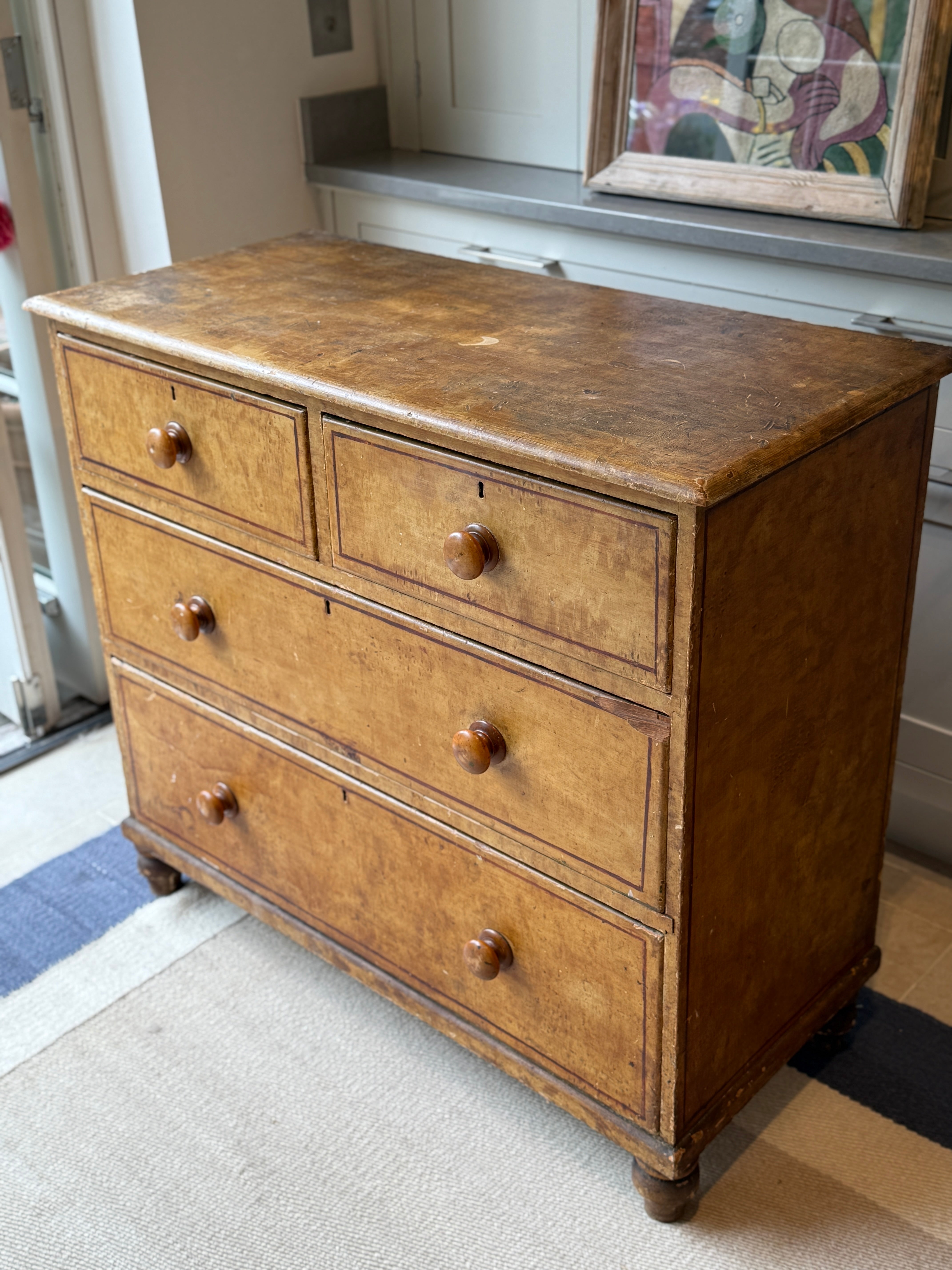 Regency Painted Pine Chest of Drawers