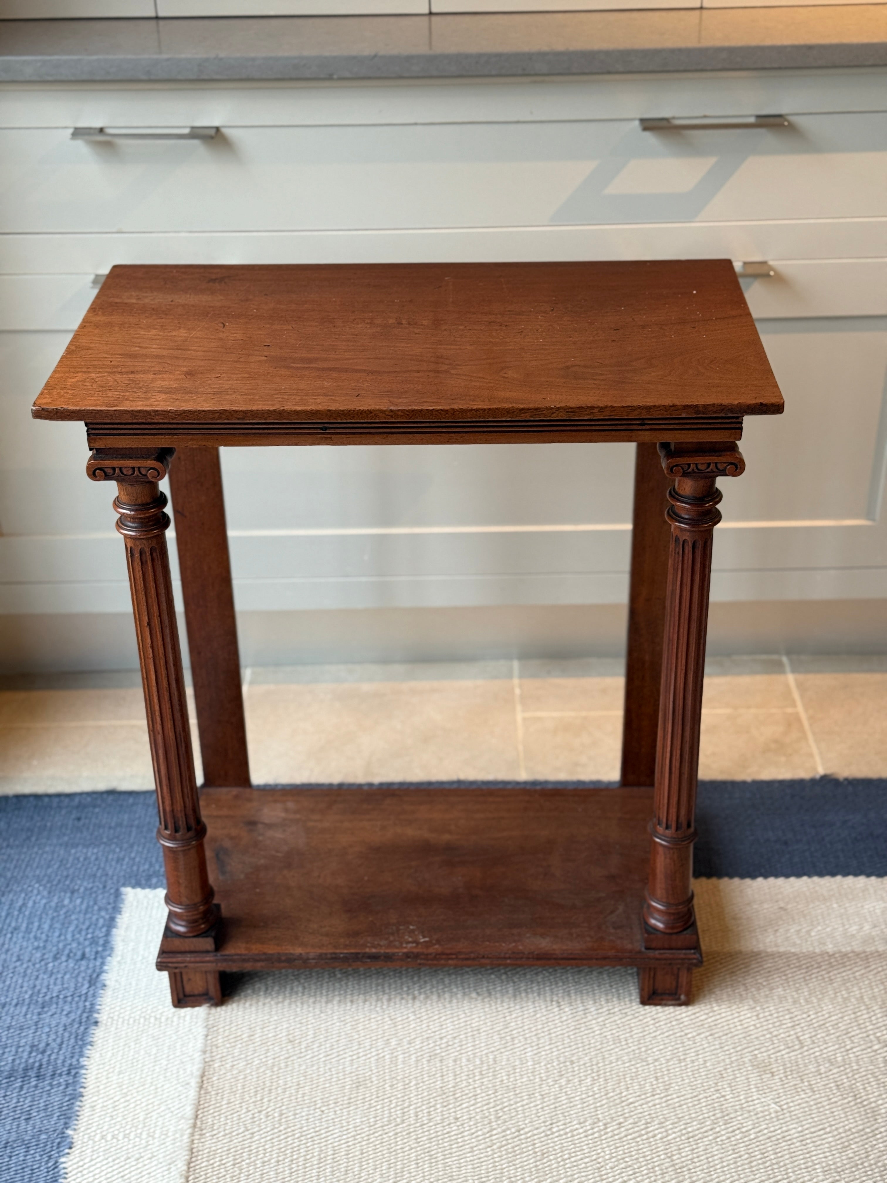 Small Early 20th Century mahogany console table