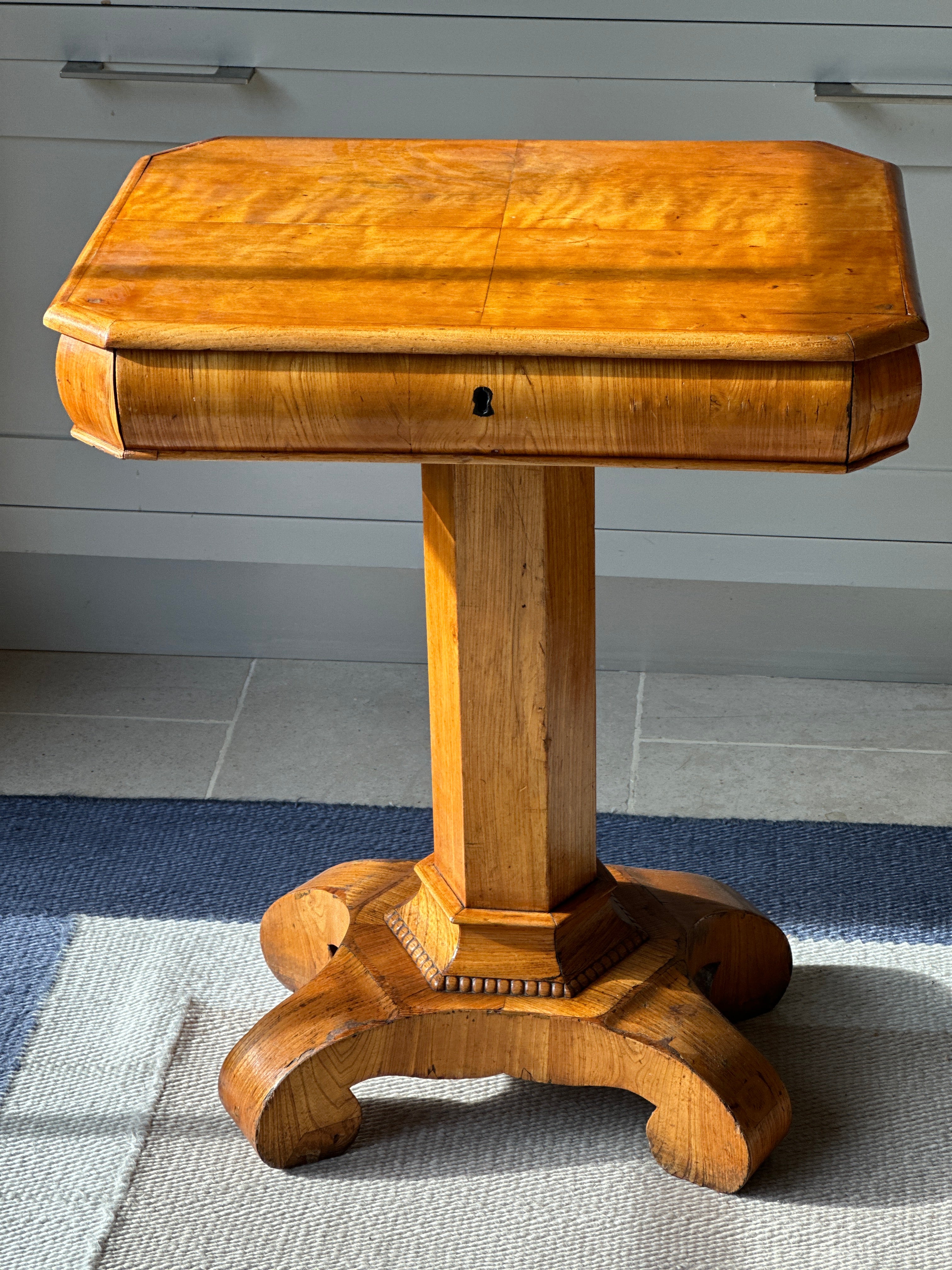 19th Century Swedish Satin Birch Side Table