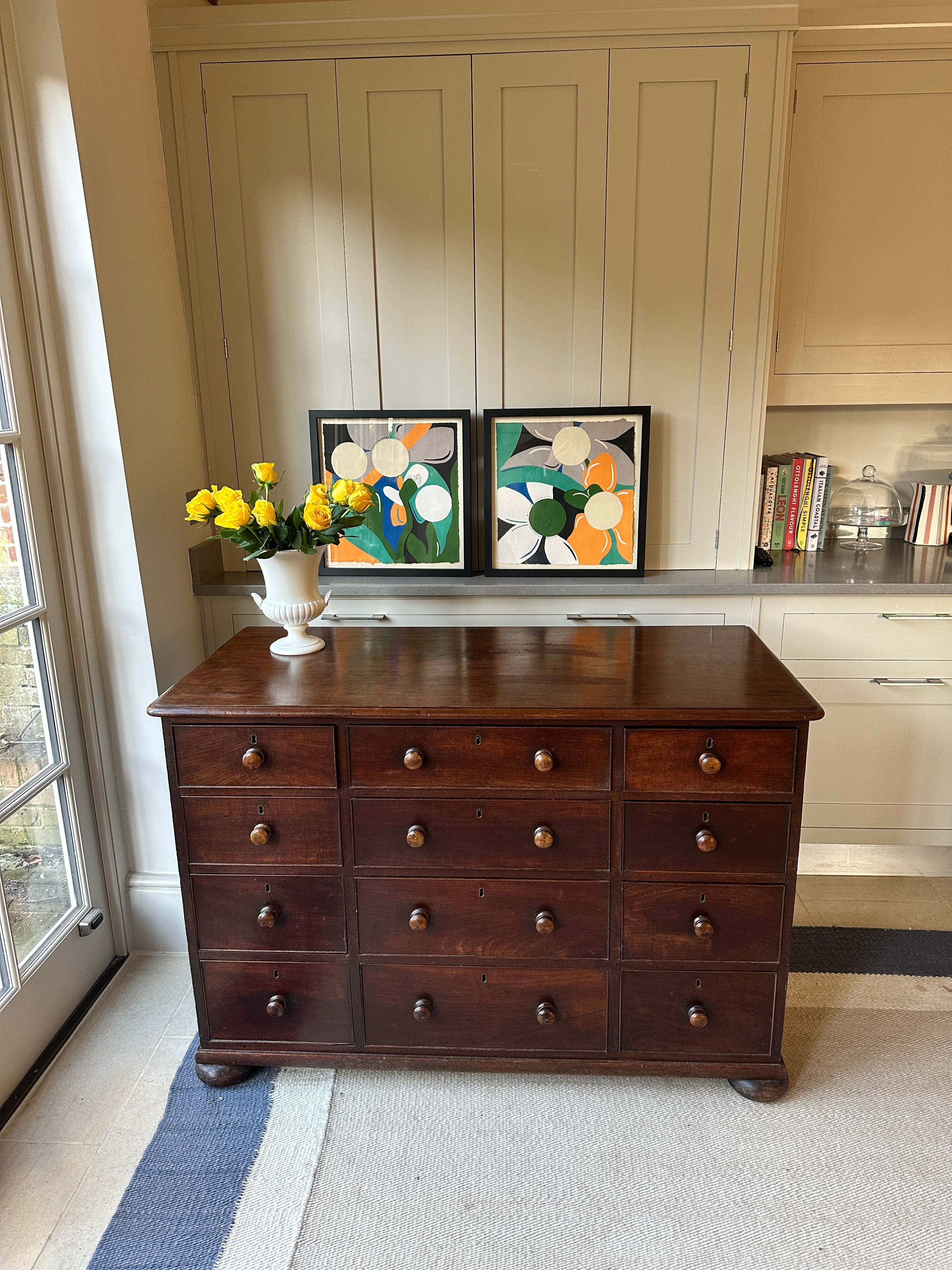 William IV Mahogany 12 Drawer chest - circa 1835