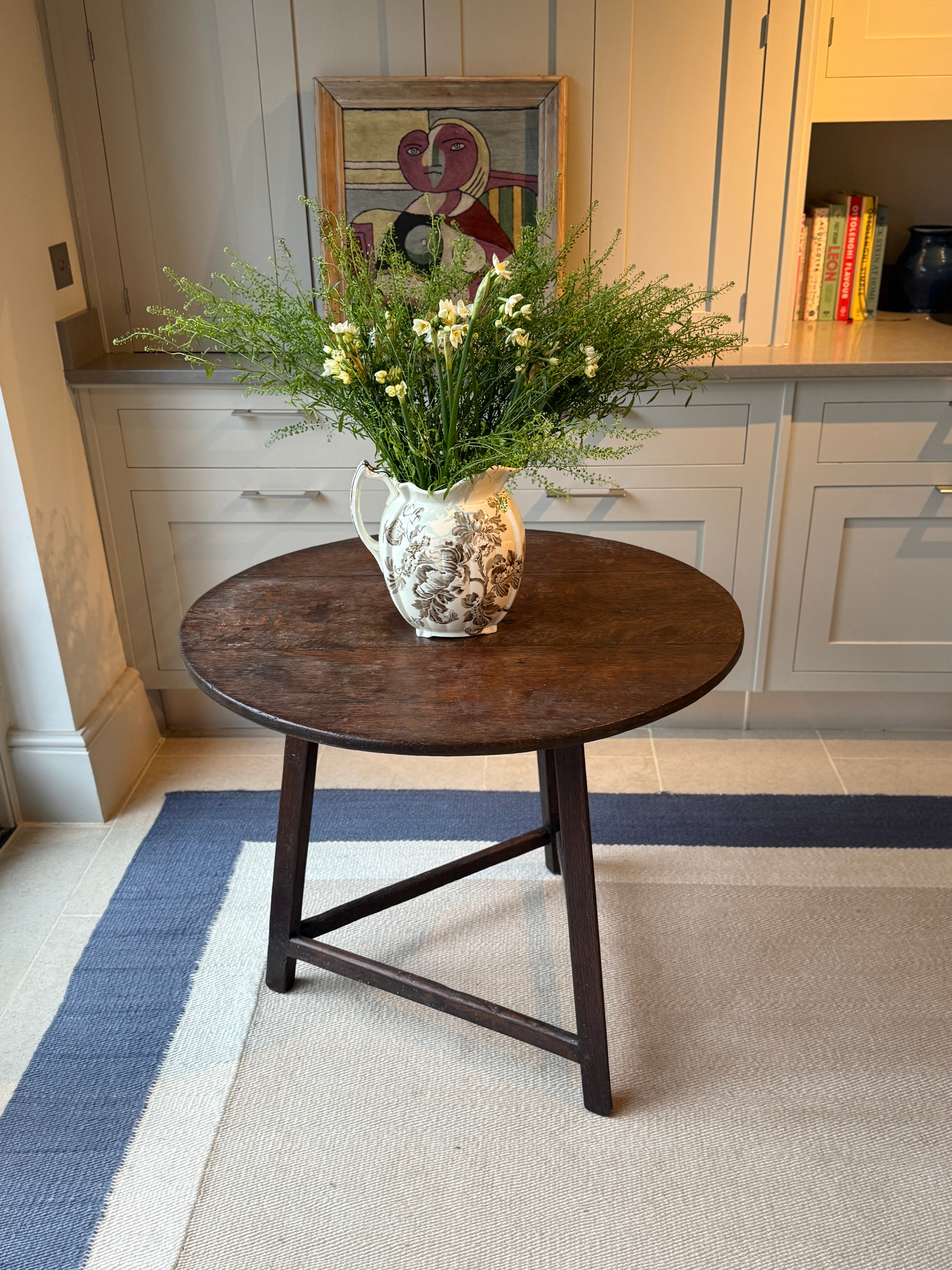 Large Oak Cricket Table