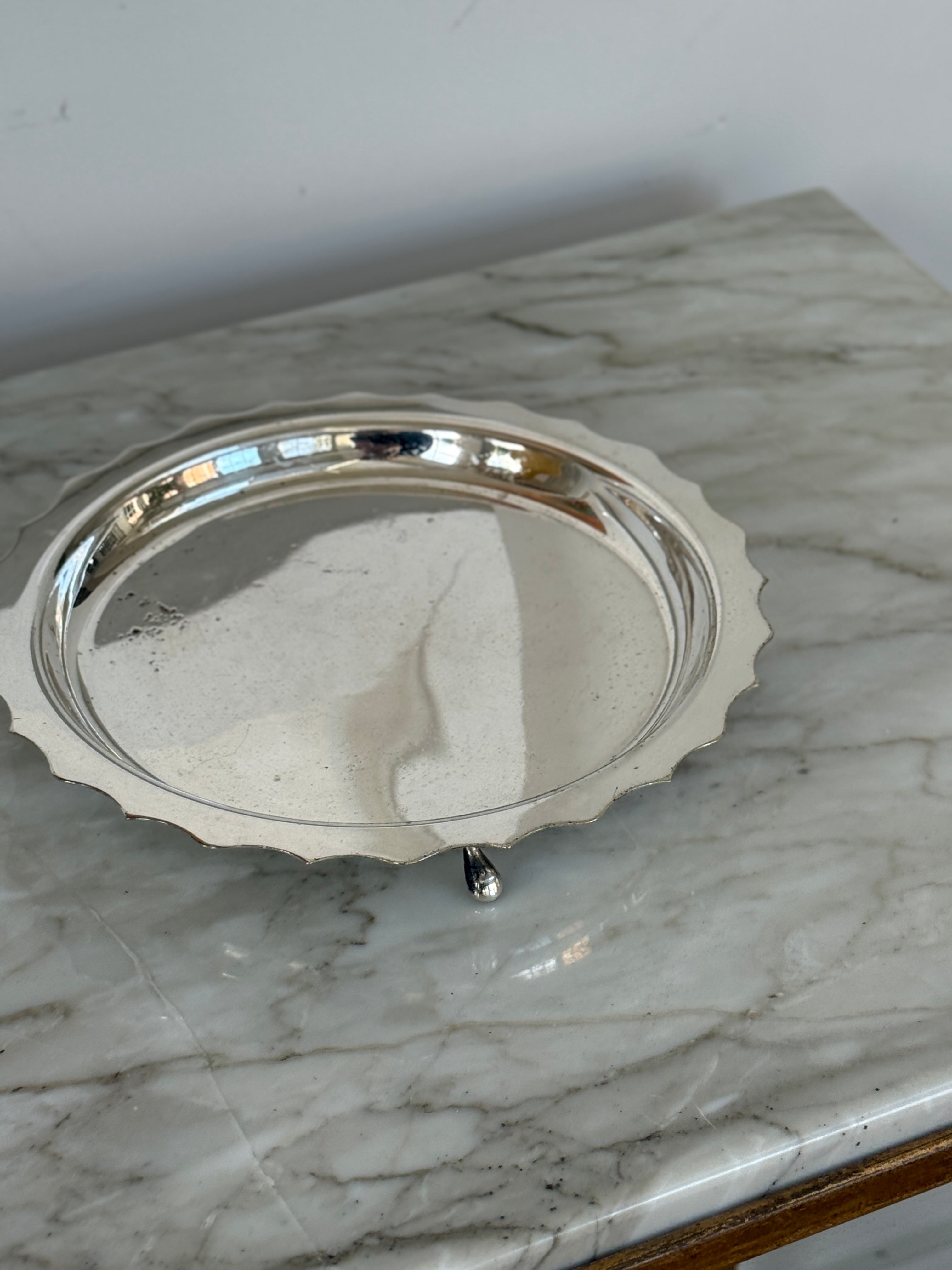Small Silver Plate Tray