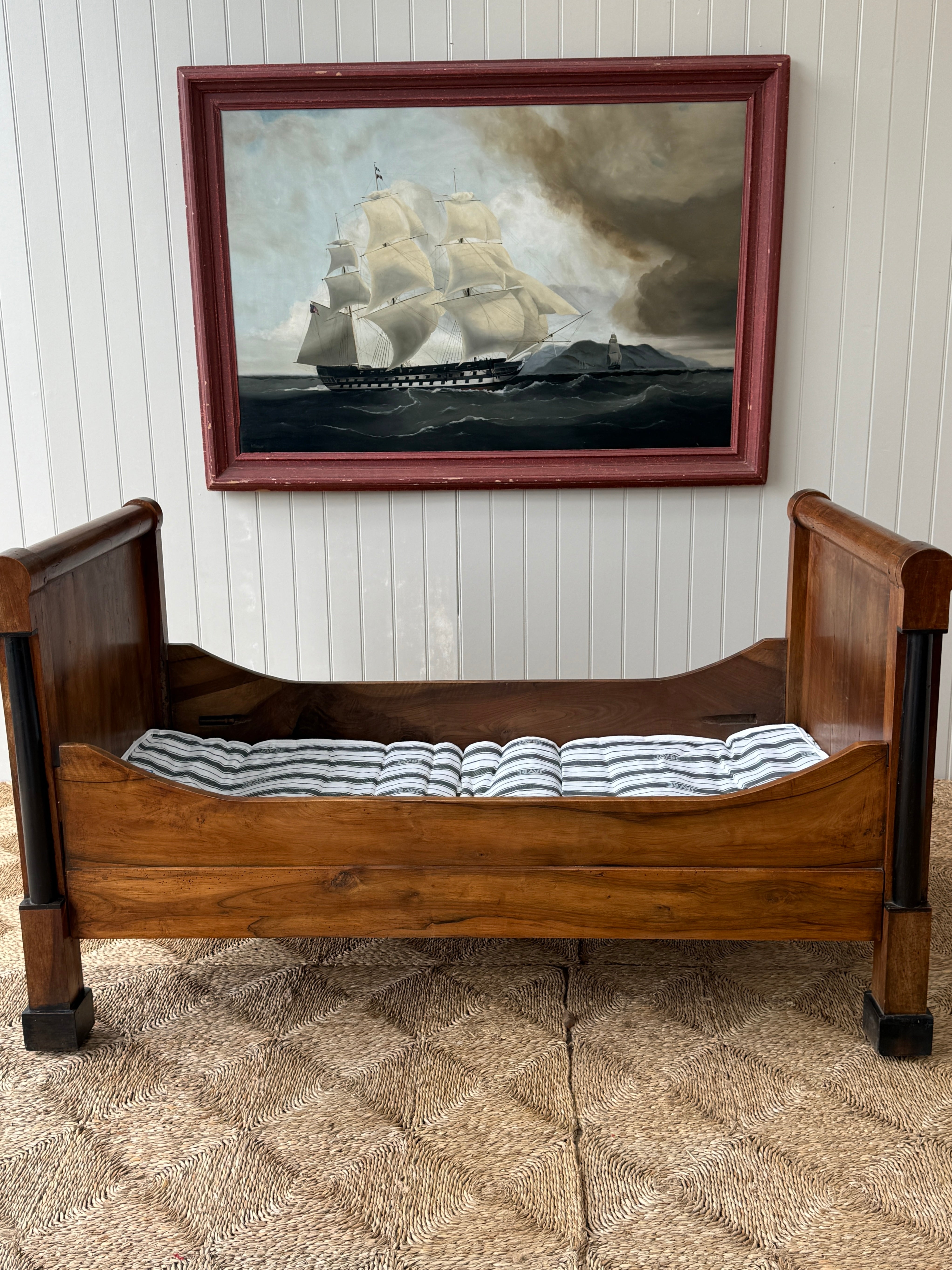 French Empire Single Bateau Lit