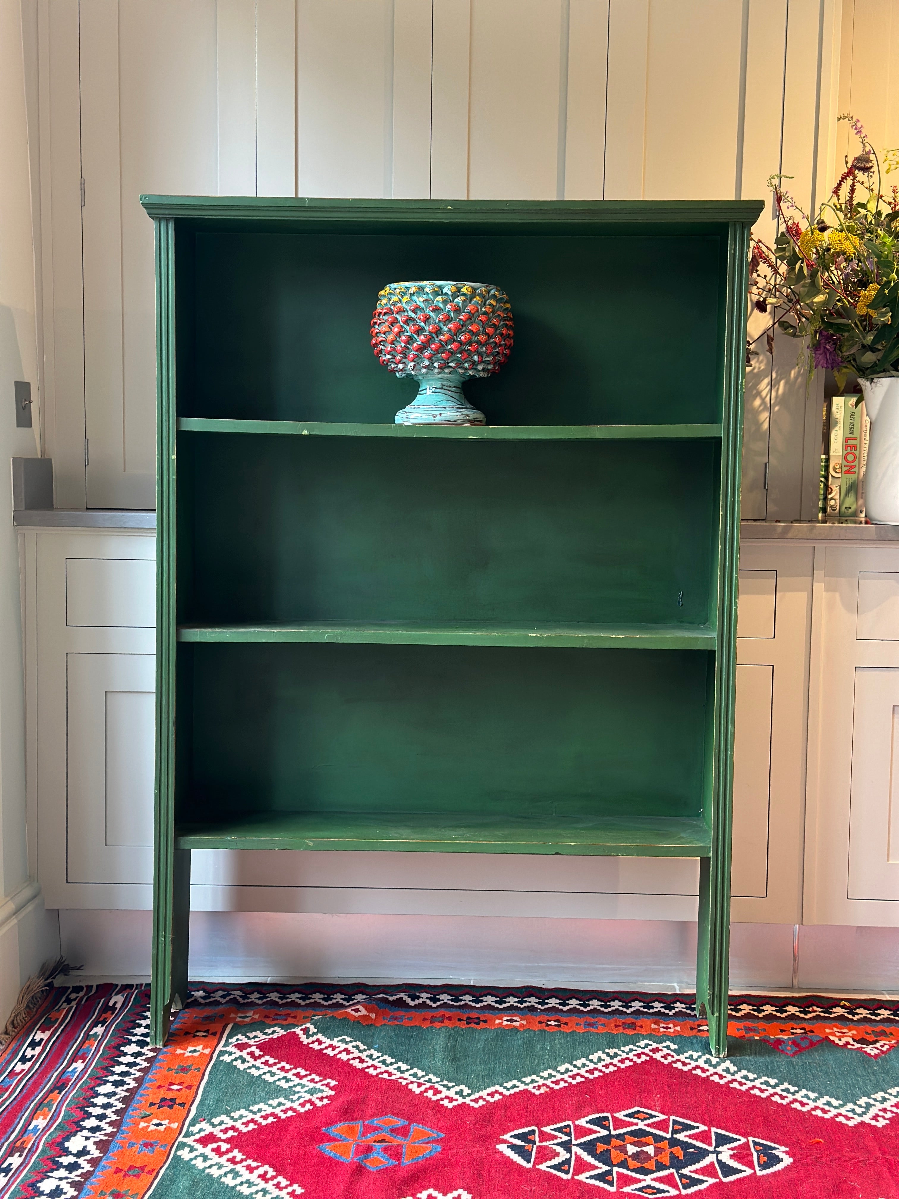 Vintage Green shelves