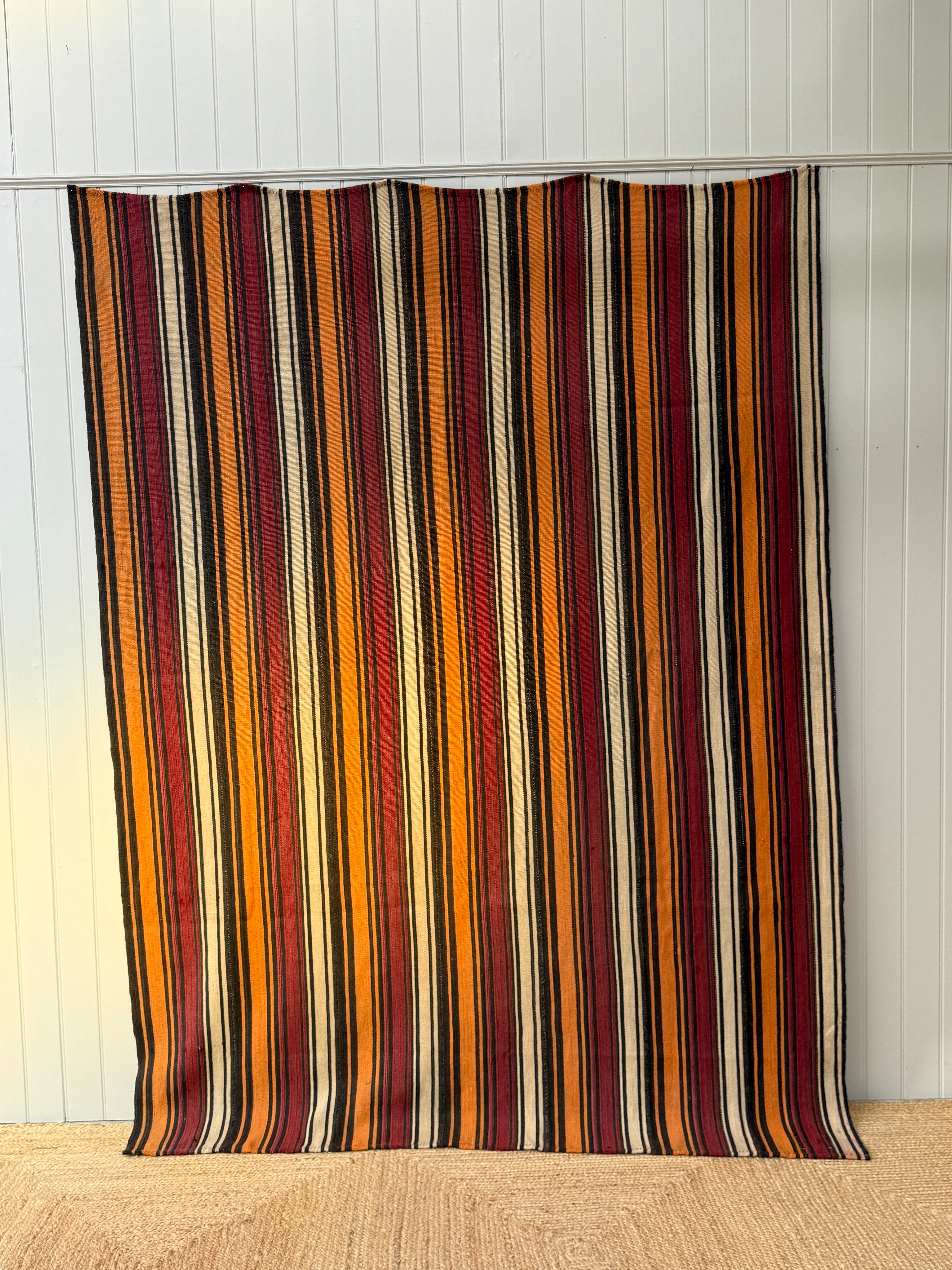 Large Antique Anatolian Jajim Kilim Rug 248 x 190cm