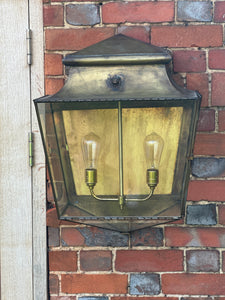 Large Vintage Brass Lantern