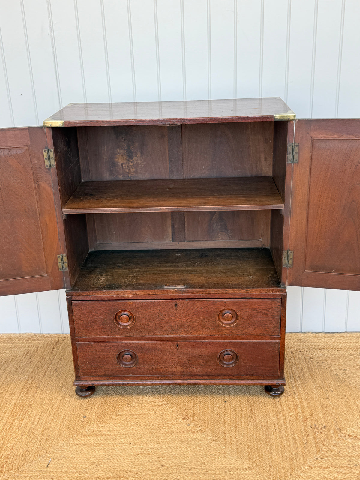 A late 19th Century 2 Part Campaign Chest