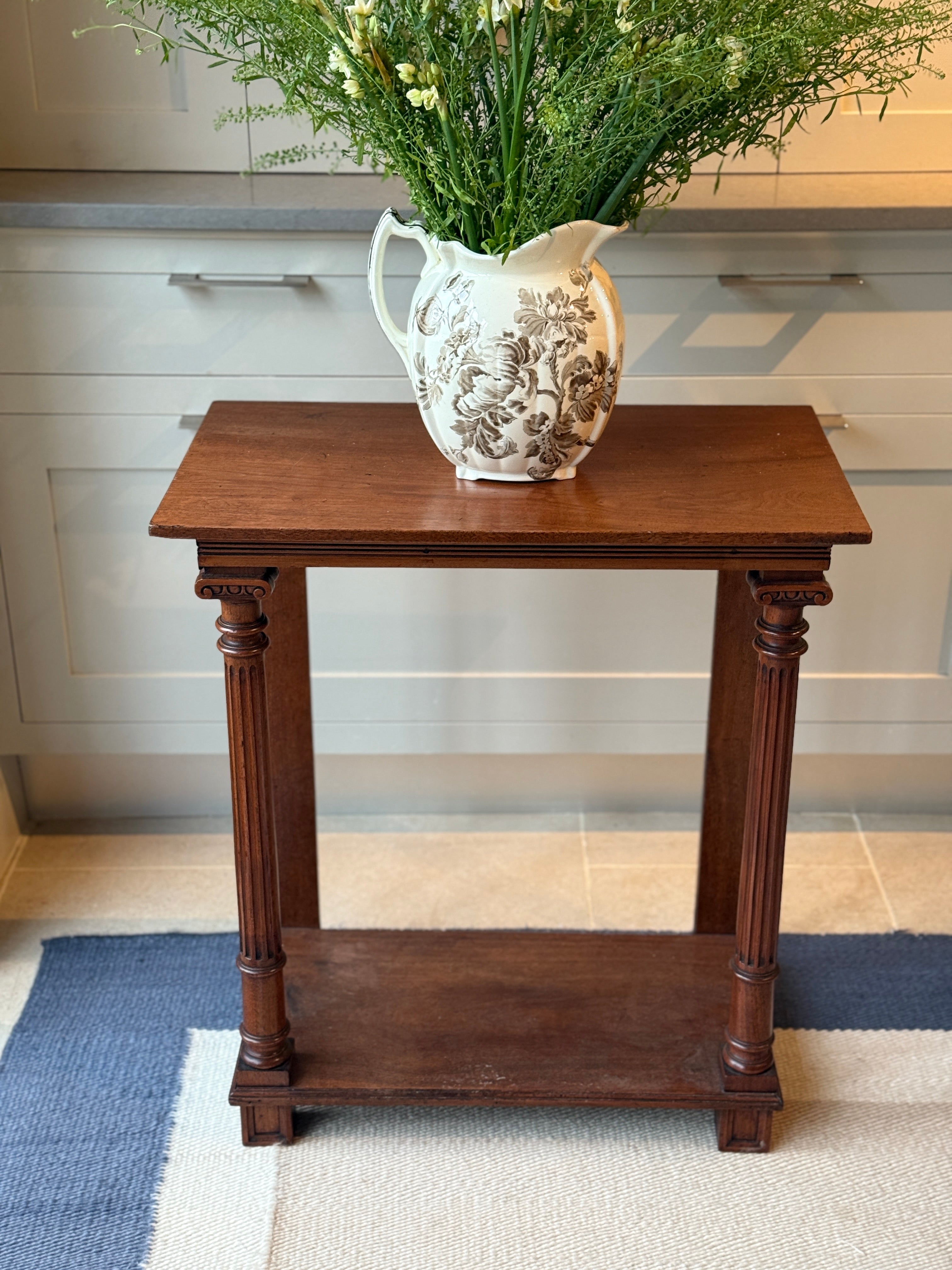 Small Early 20th Century mahogany console table