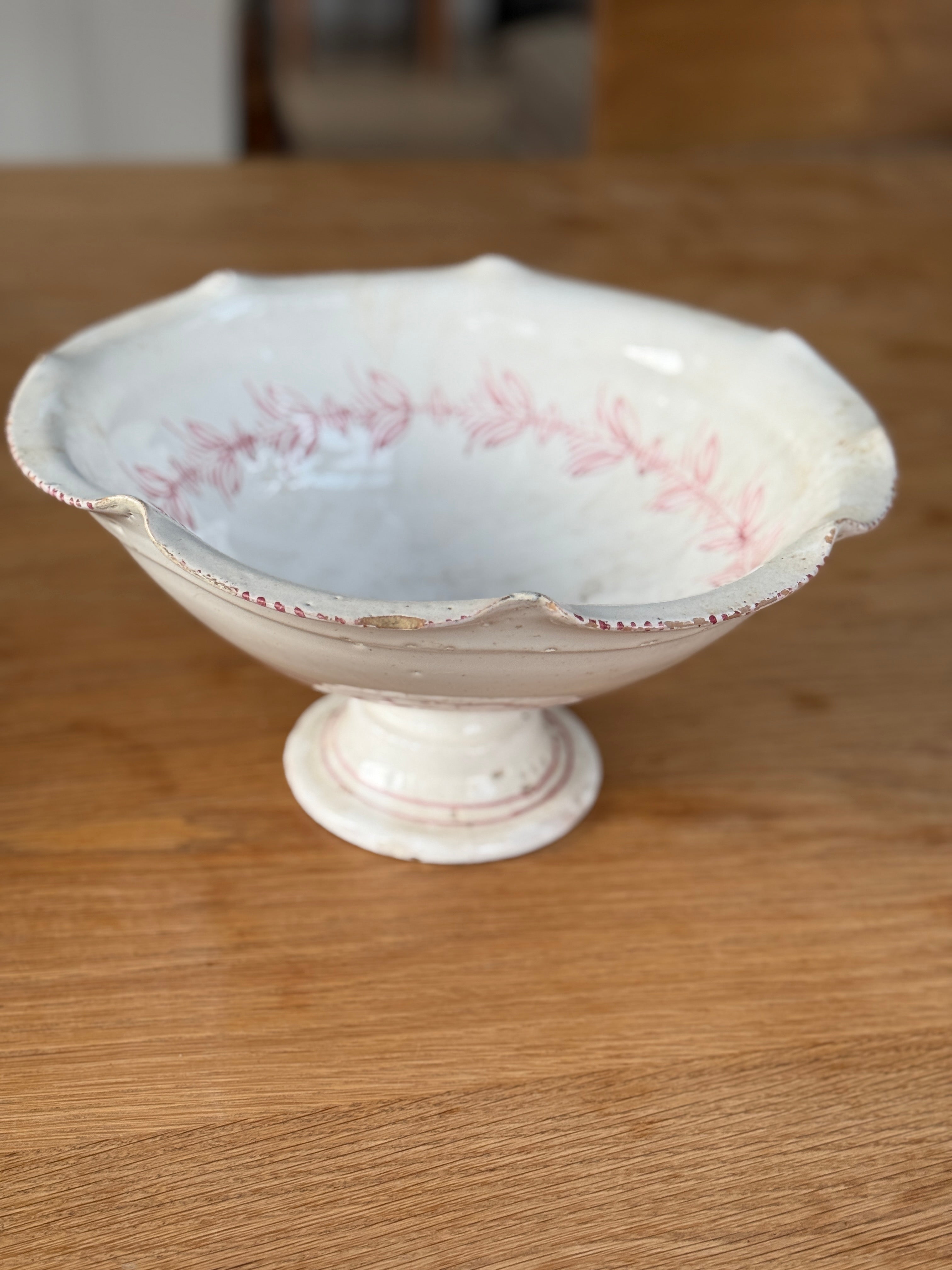 French Faience Fruit Bowl