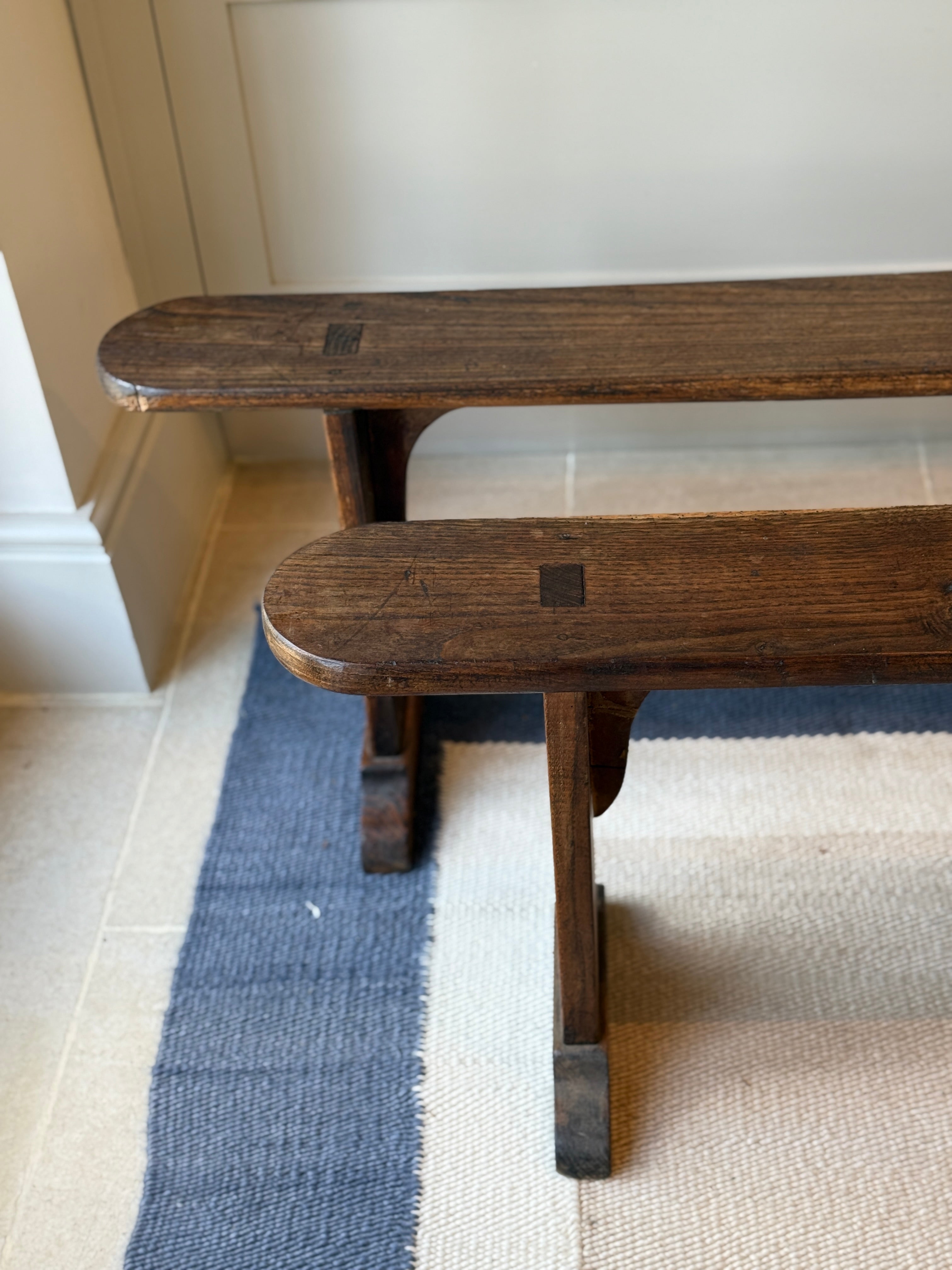 Slim French Oak Benches