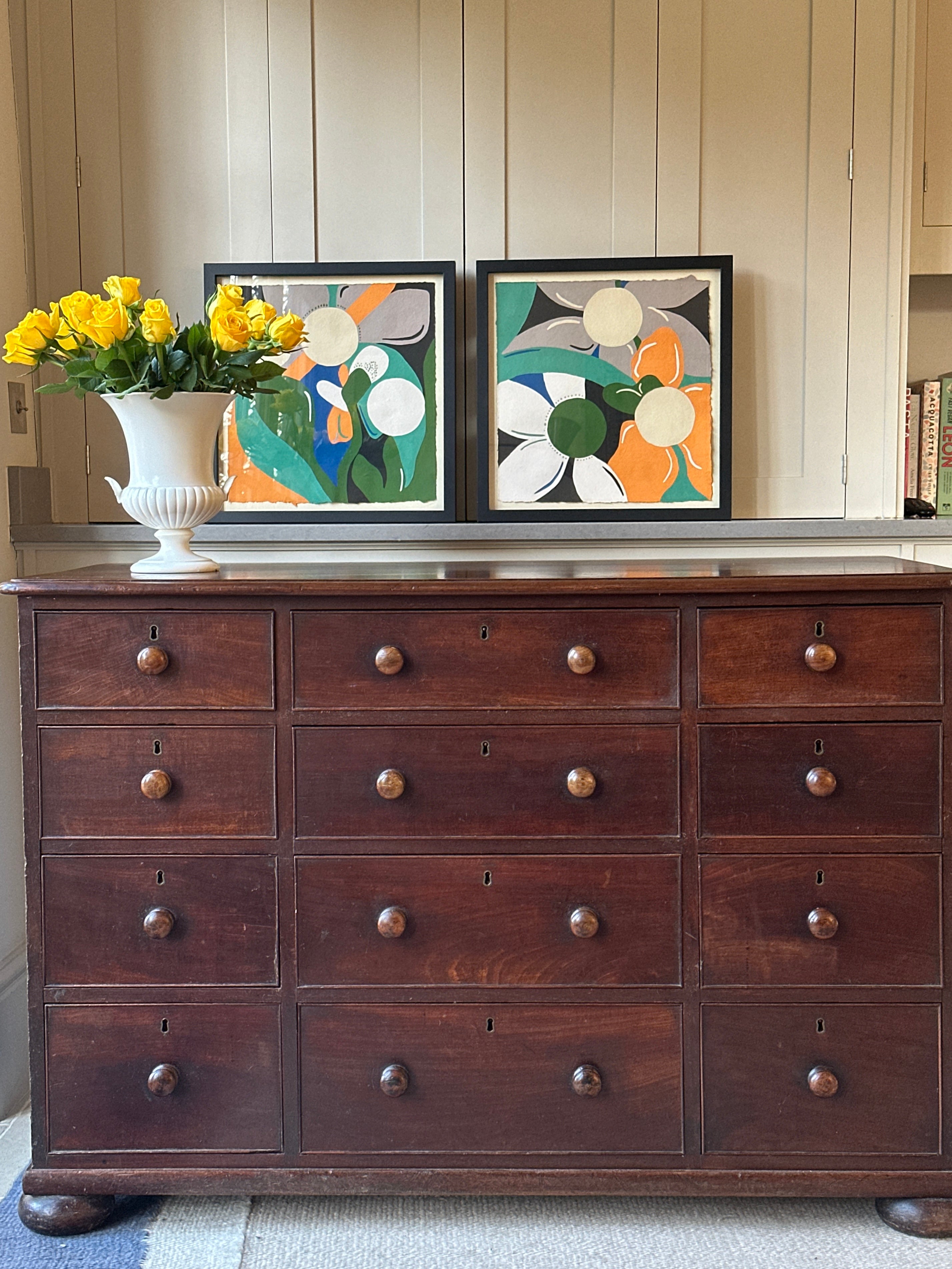 William IV Mahogany 12 Drawer chest - circa 1835