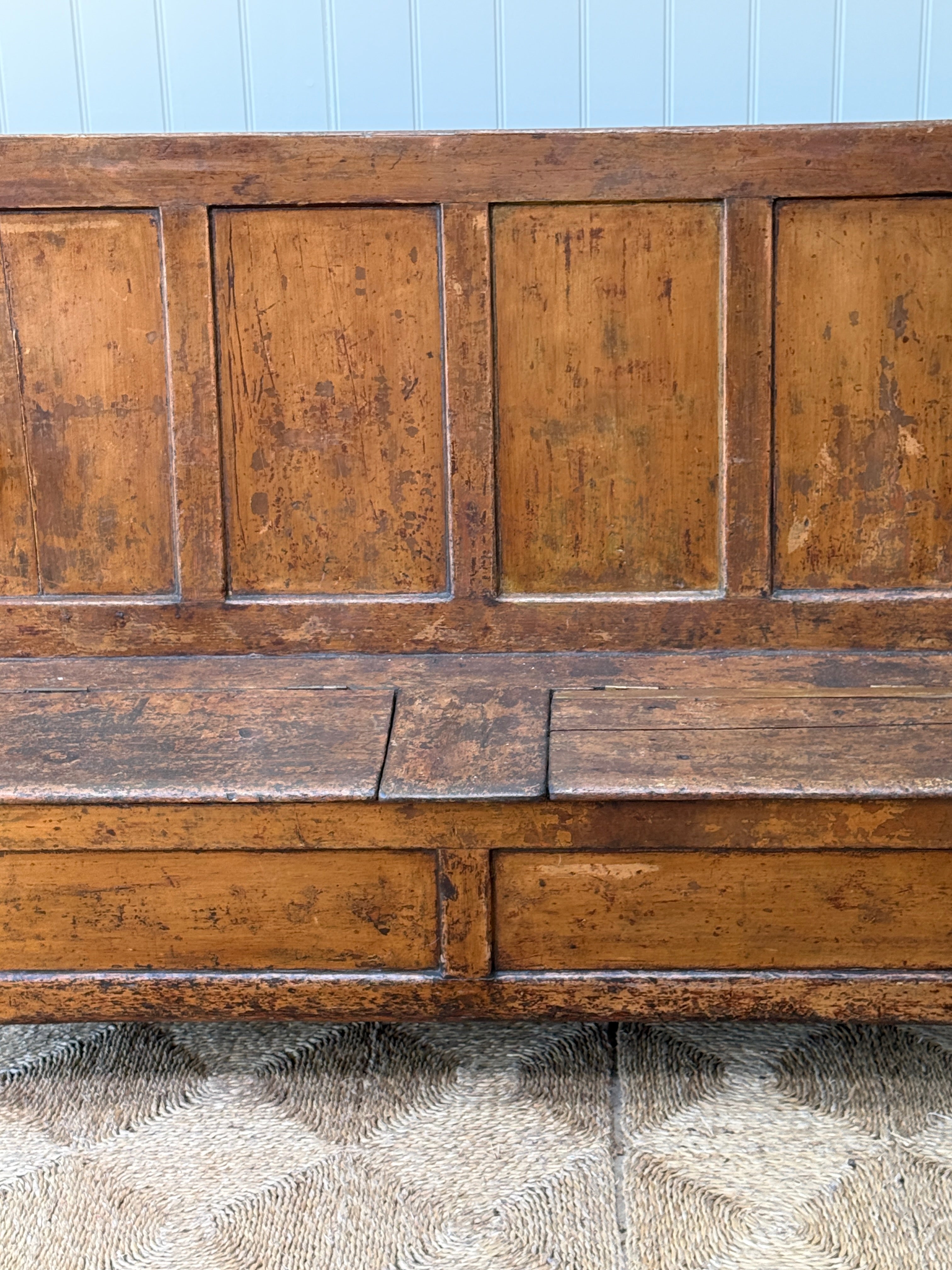 Early 19th Century Irish Painted Settle