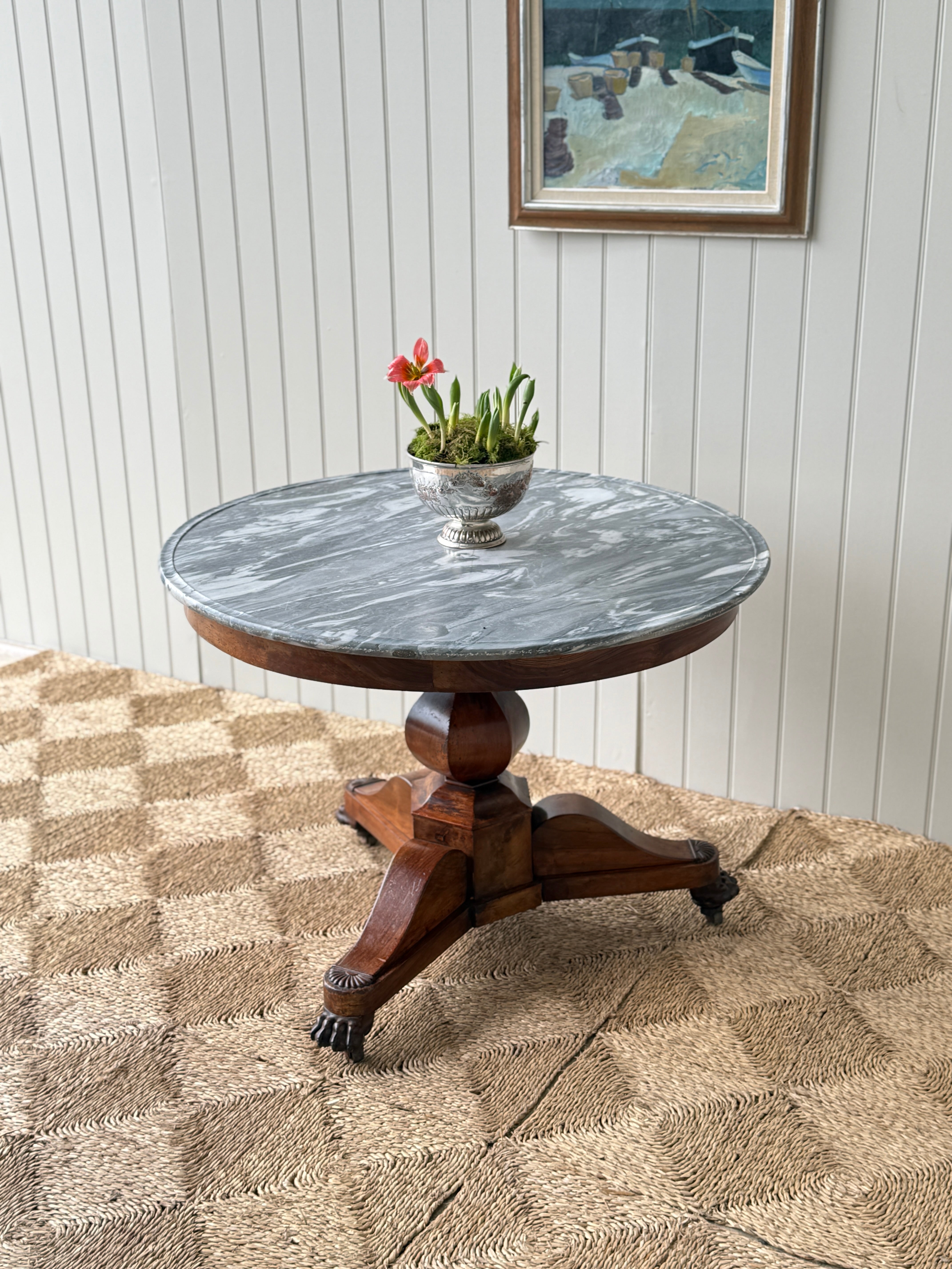 French  Marble Topped Gueridon
