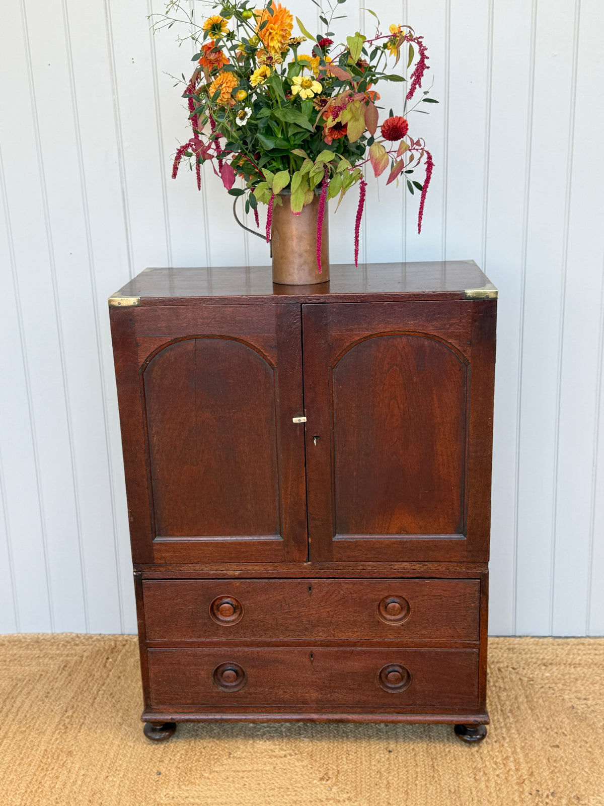 A late 19th Century 2 Part Campaign Chest