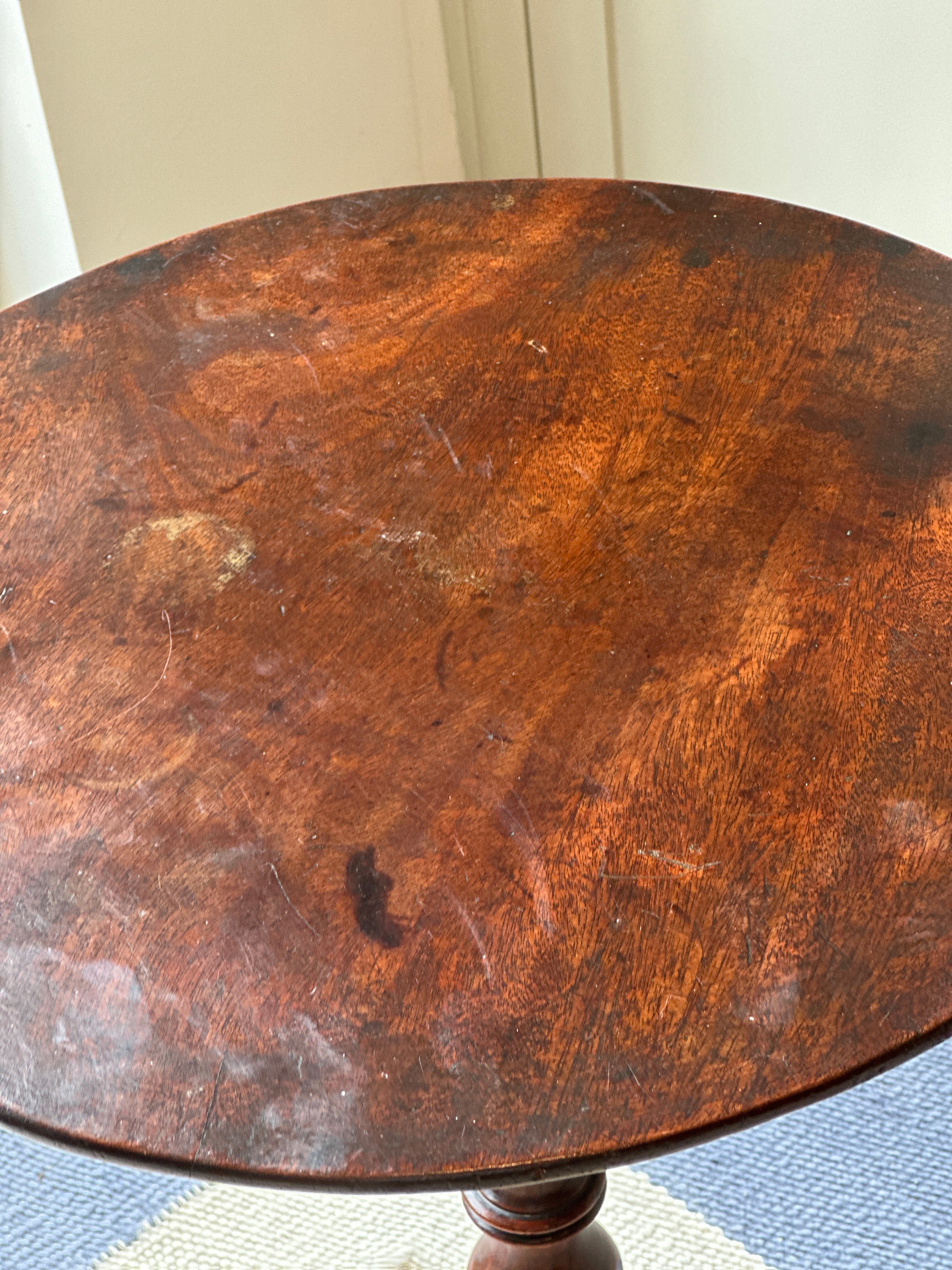 19th Century Mahogany Tripod Table