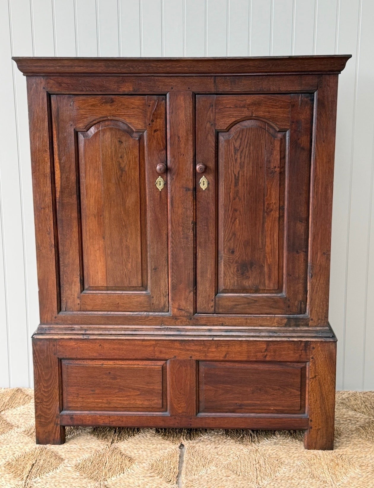 Large 18th Century Oak Hanging Cupboard