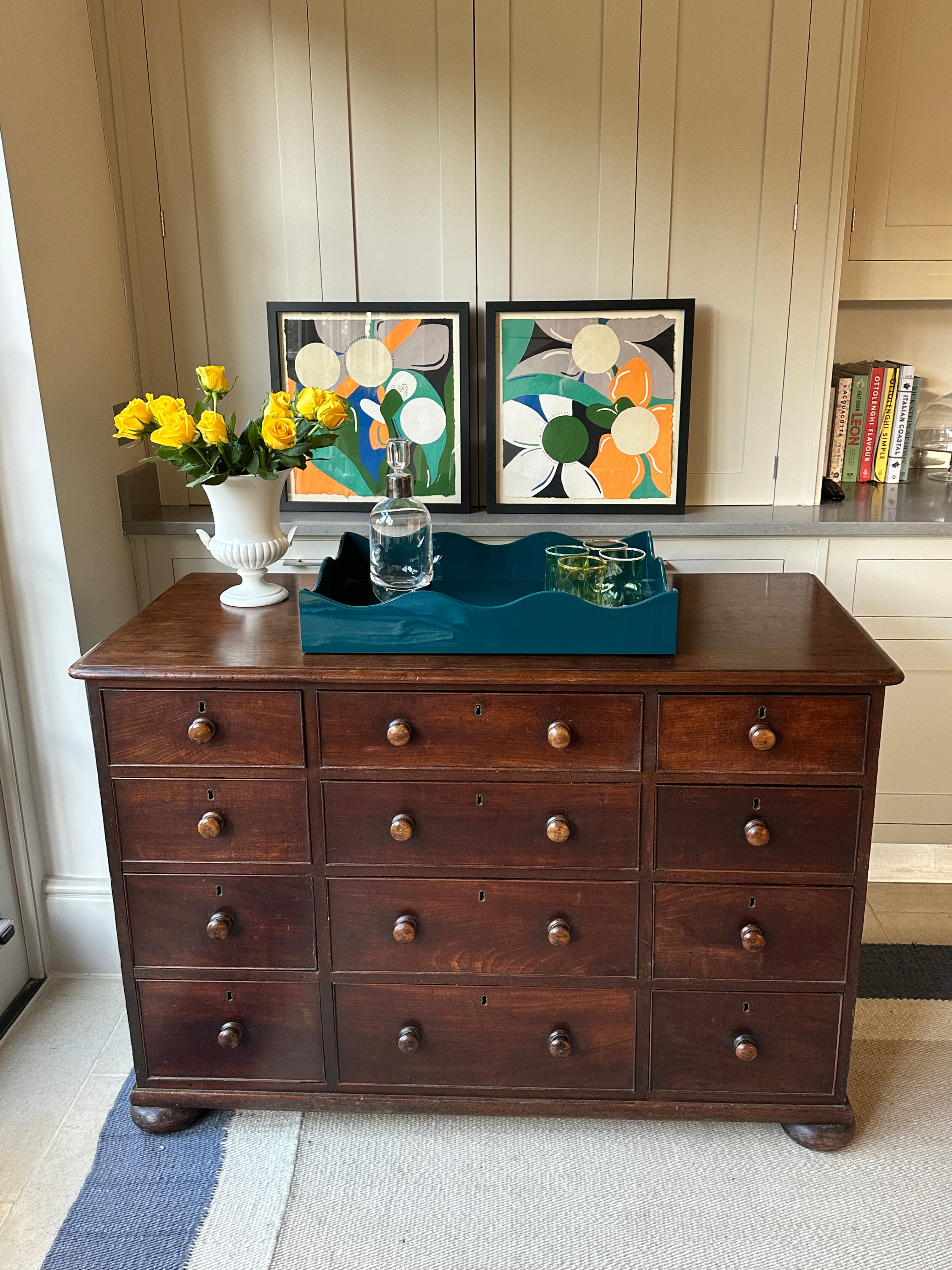 William IV Mahogany 12 Drawer chest - circa 1835