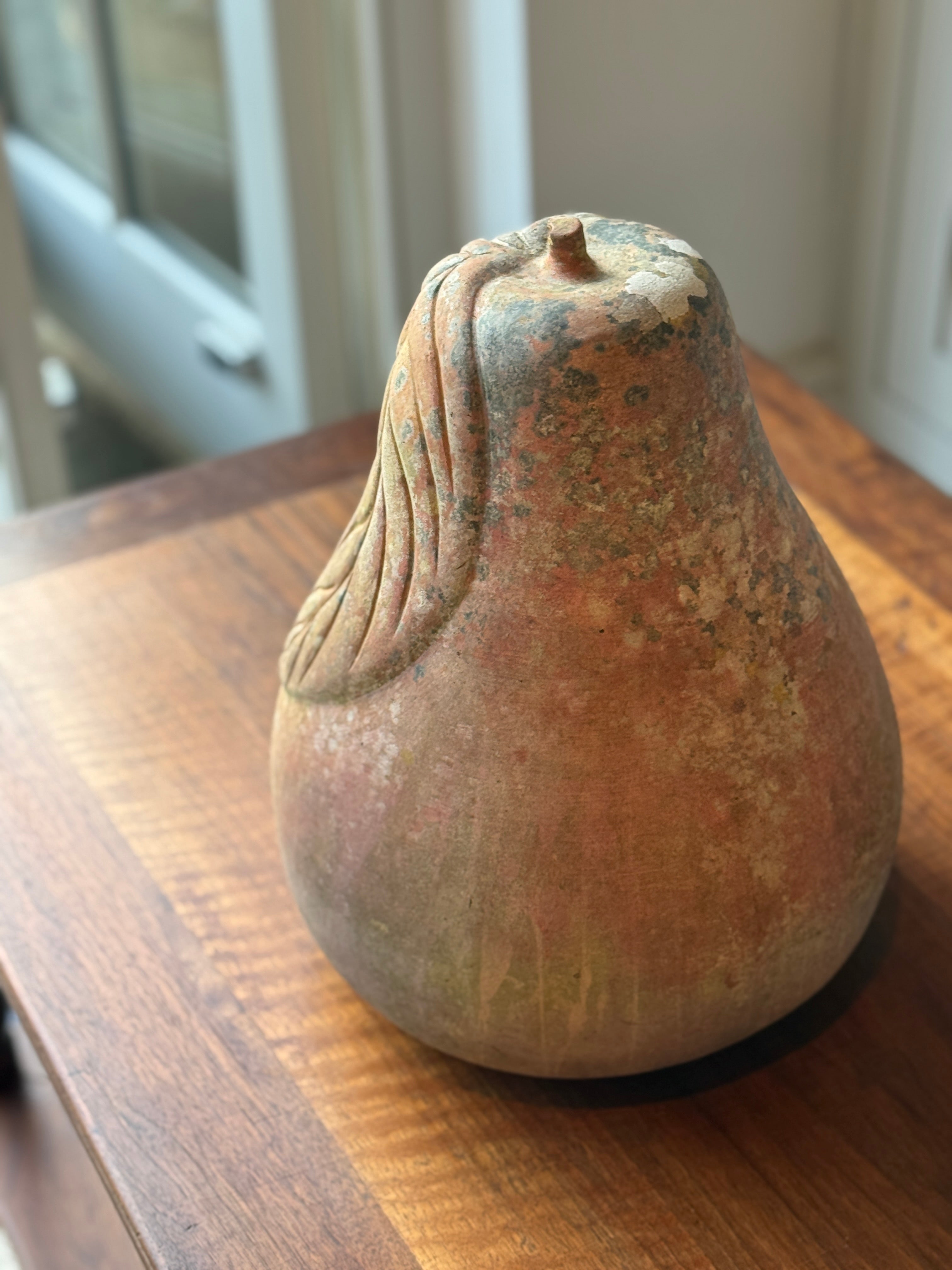 Large Vintage Terracotta Pear