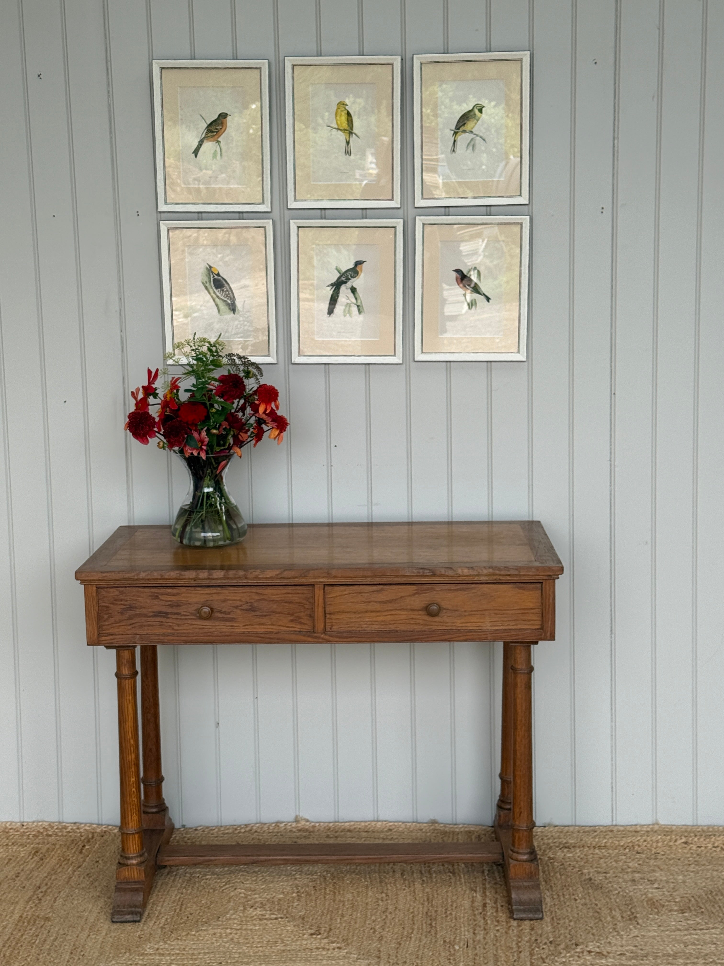 Oak Writing Table in the Manner of Heals