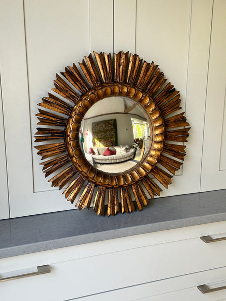 Spanish Starburst Mirror in Wood