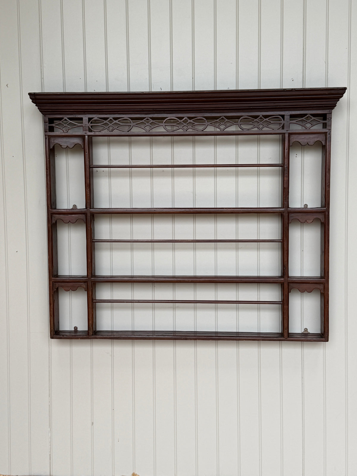 18th Century Pine Delft Rack with Fretwork