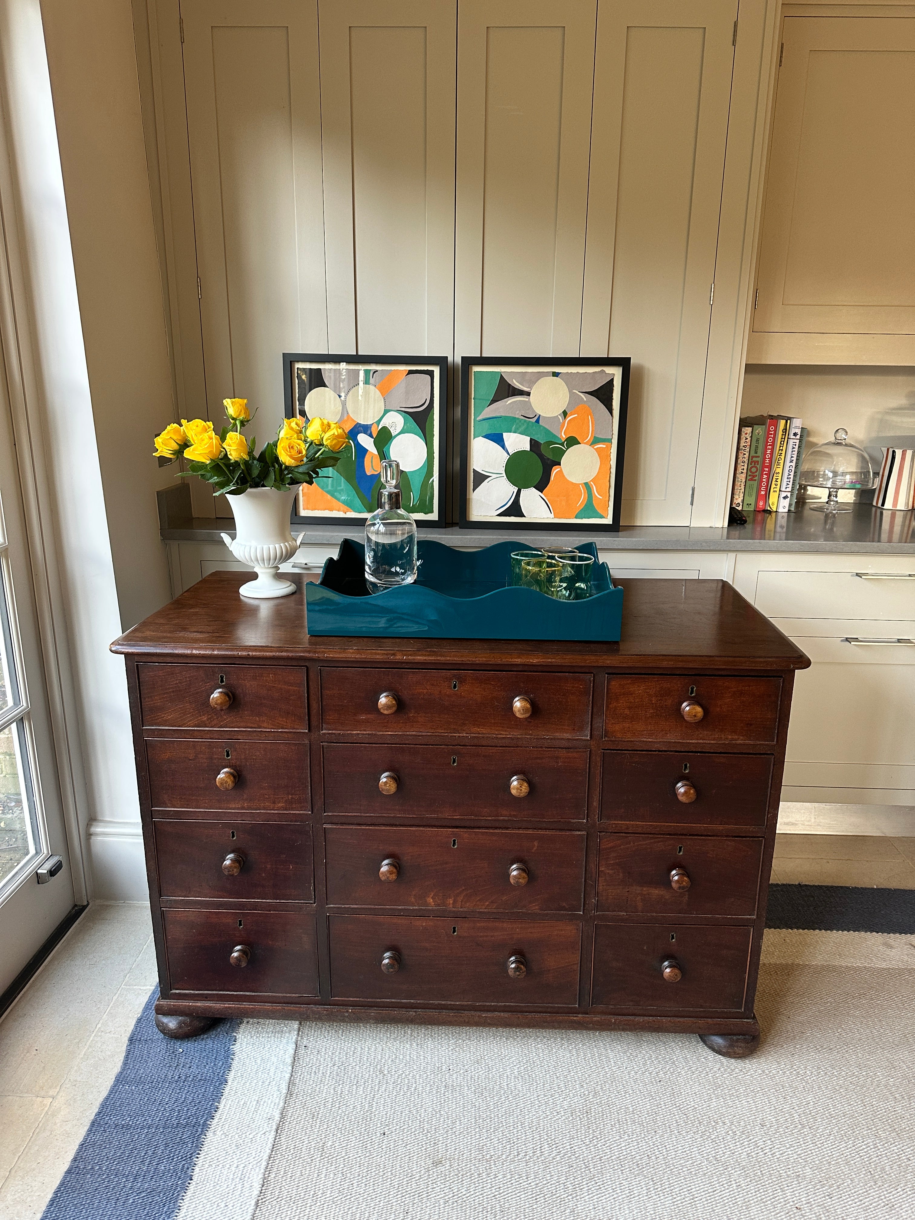 William IV Mahogany 12 Drawer chest - circa 1835