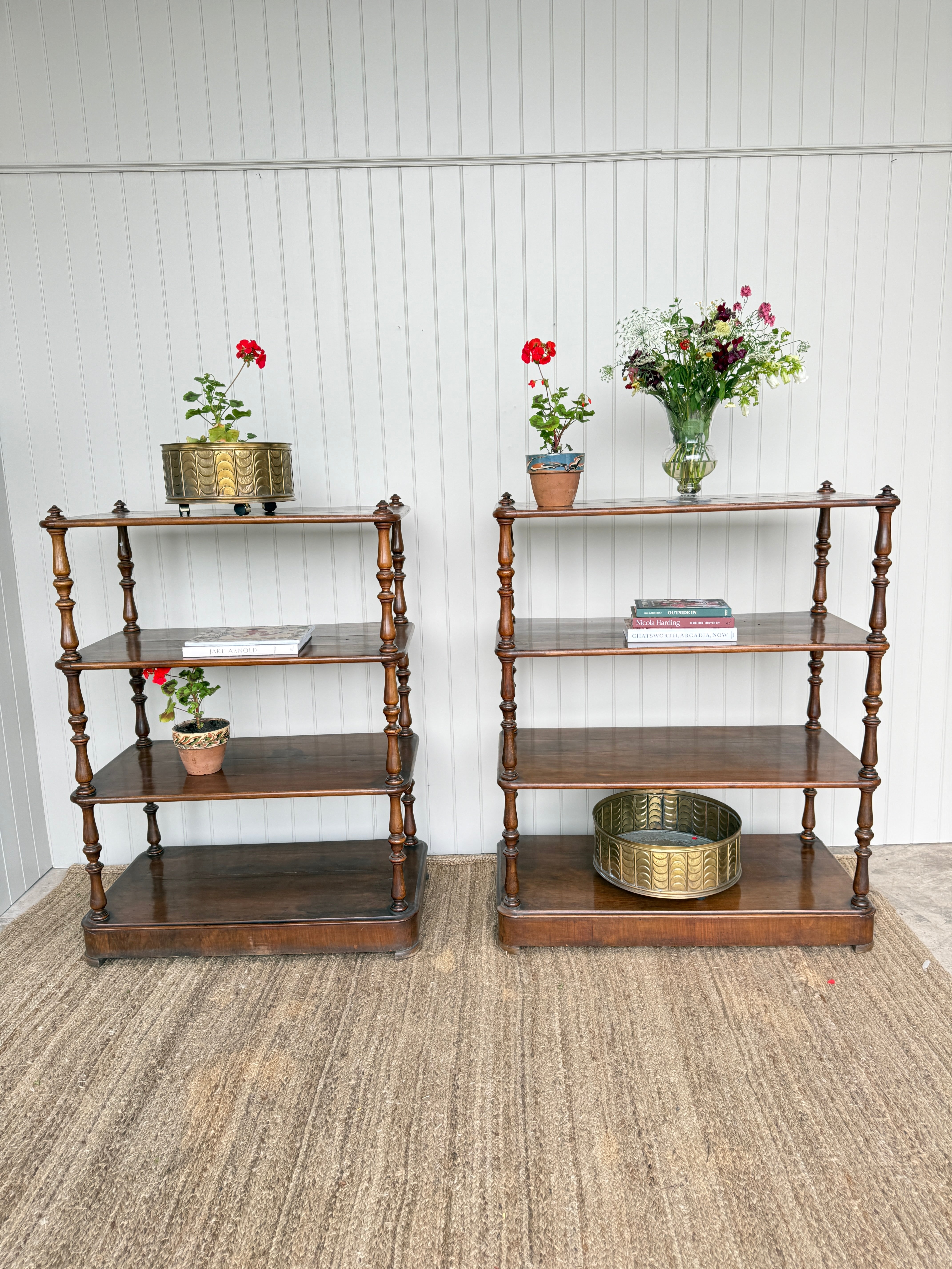 Pair is Late 19th Century Whatnots