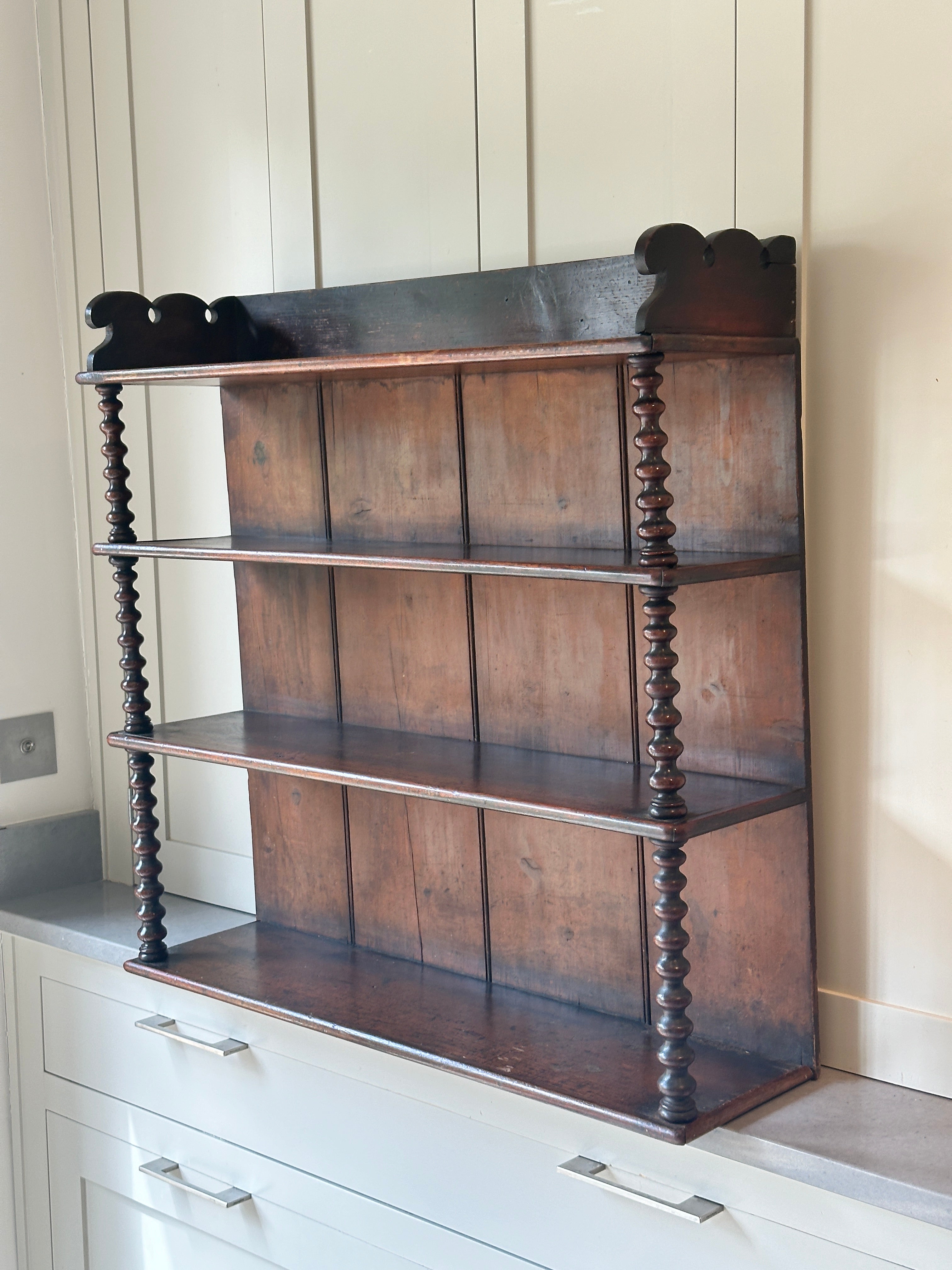 Amazing Large Bobbin Wall Shelves