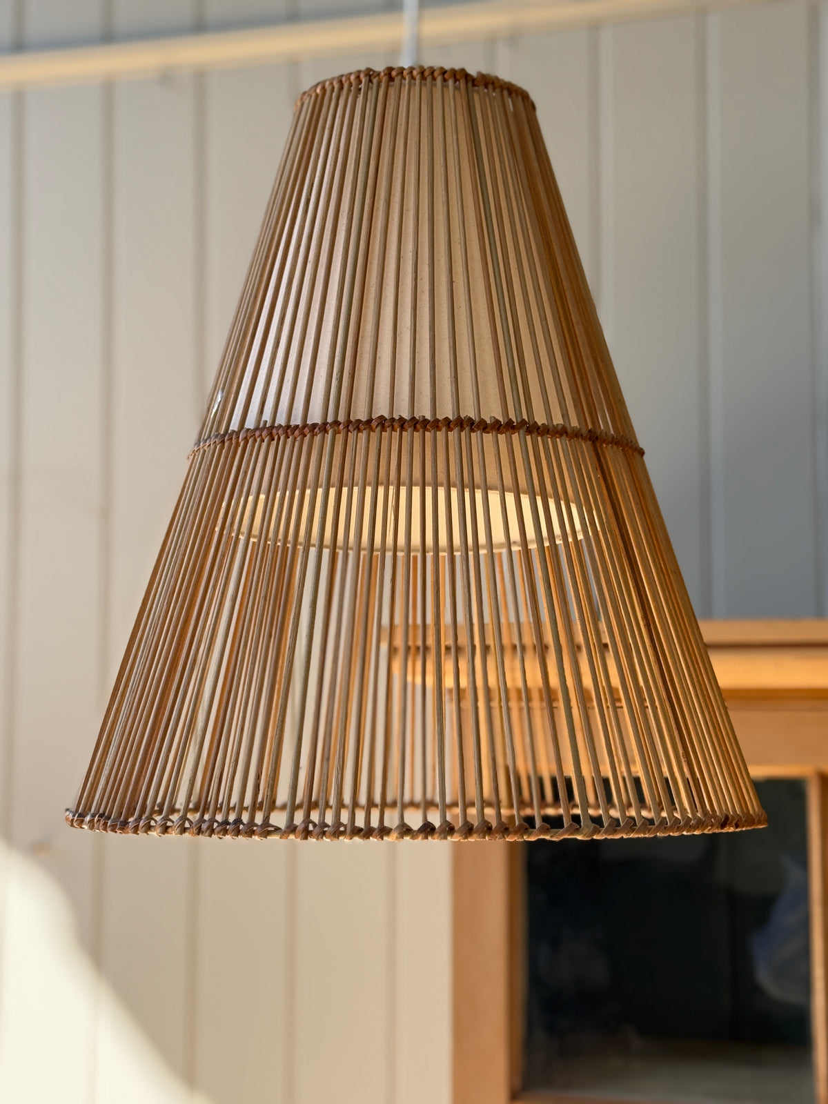 1970s Rattan Pendants
